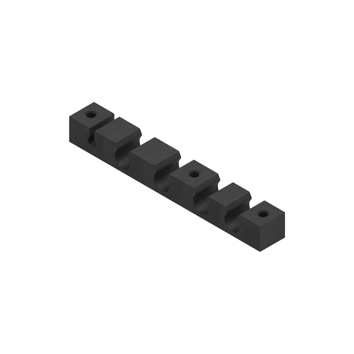 Block Clamp, 5 Position, Rubber