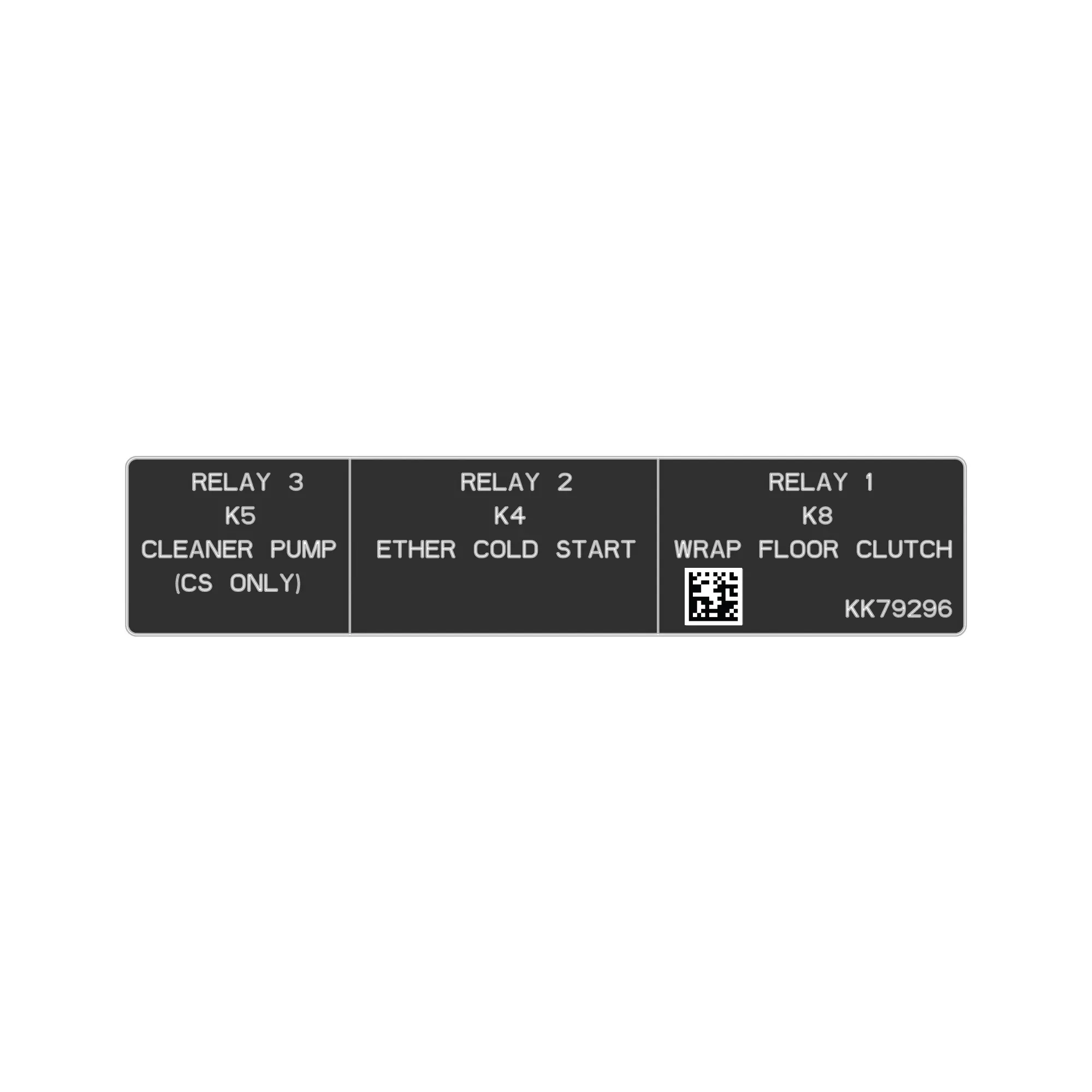 John Deere Relay Label - KK79296