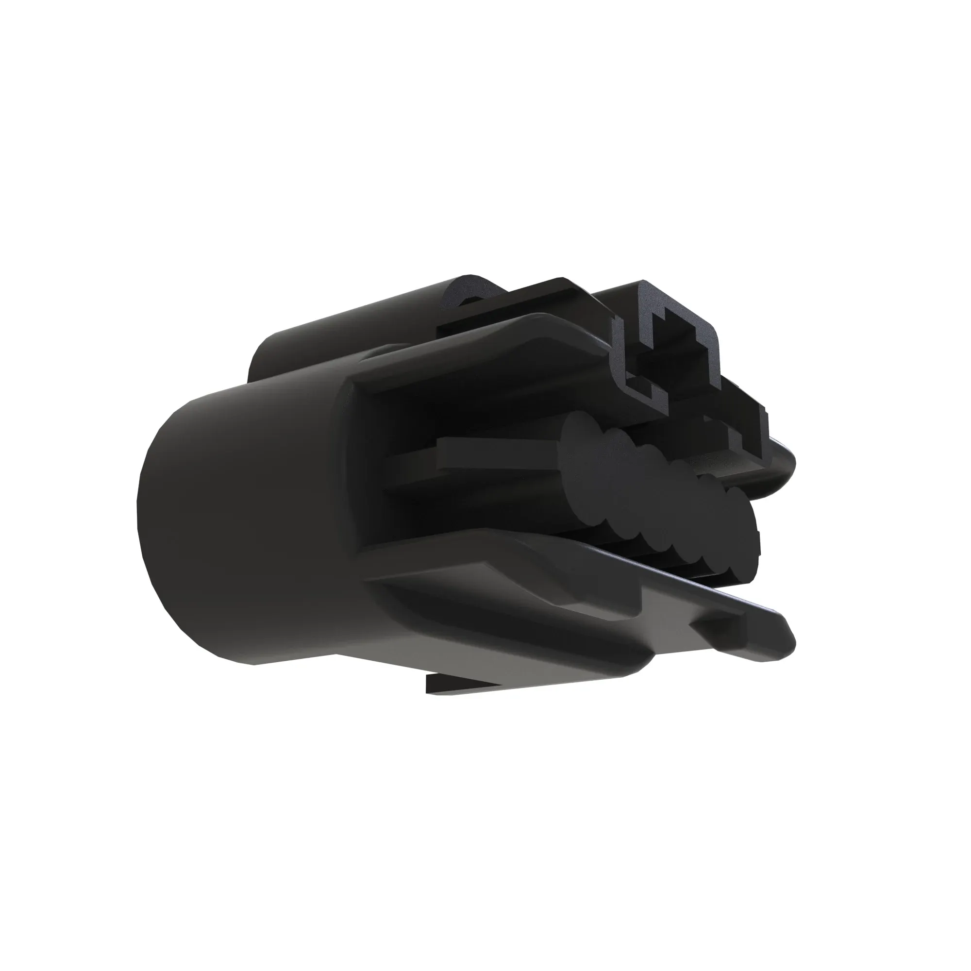 John Deere Black External Electrical Connector Housing, 6 Cavities - 57M8919