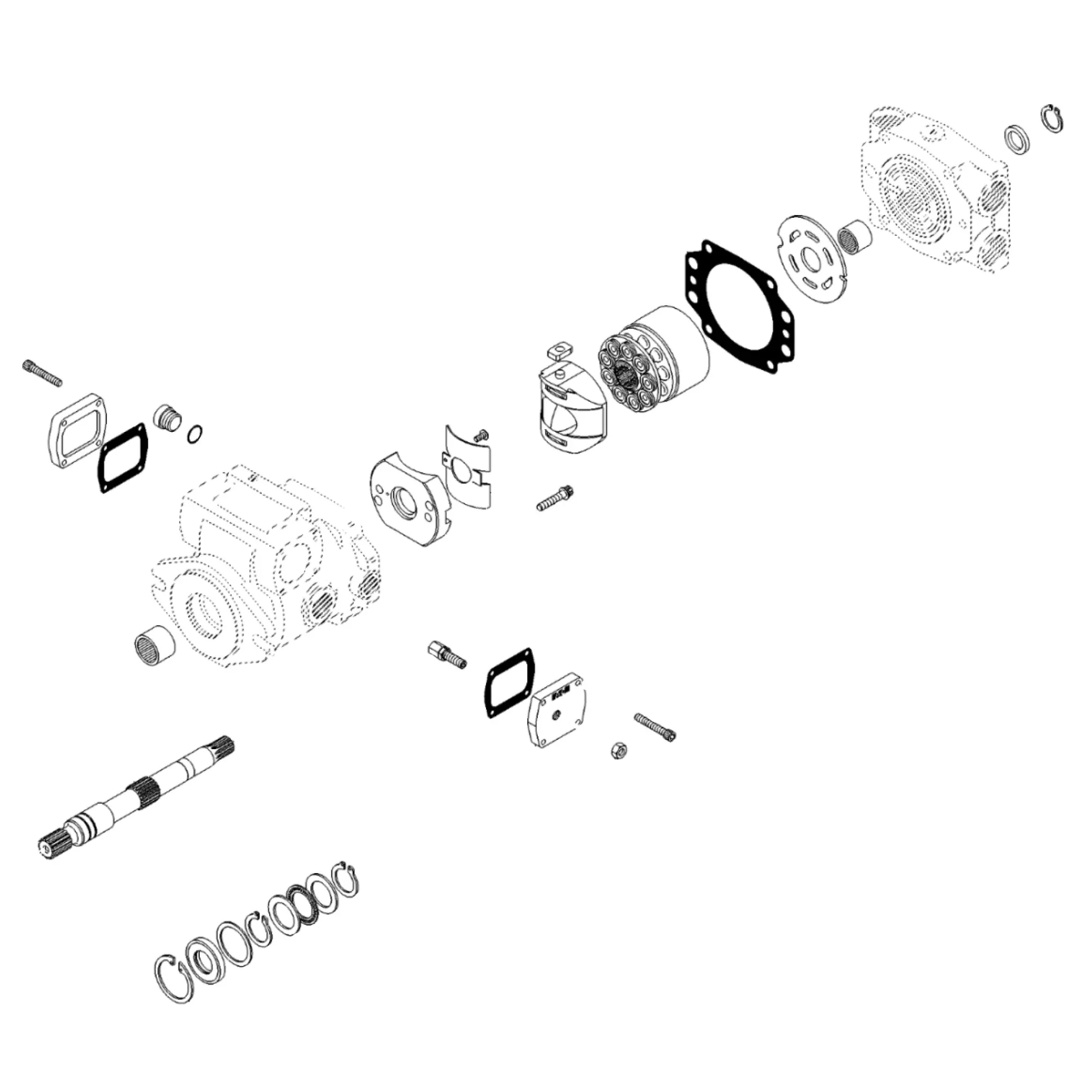 John Deere Ground Drive Hydraulic Motor - AE59579