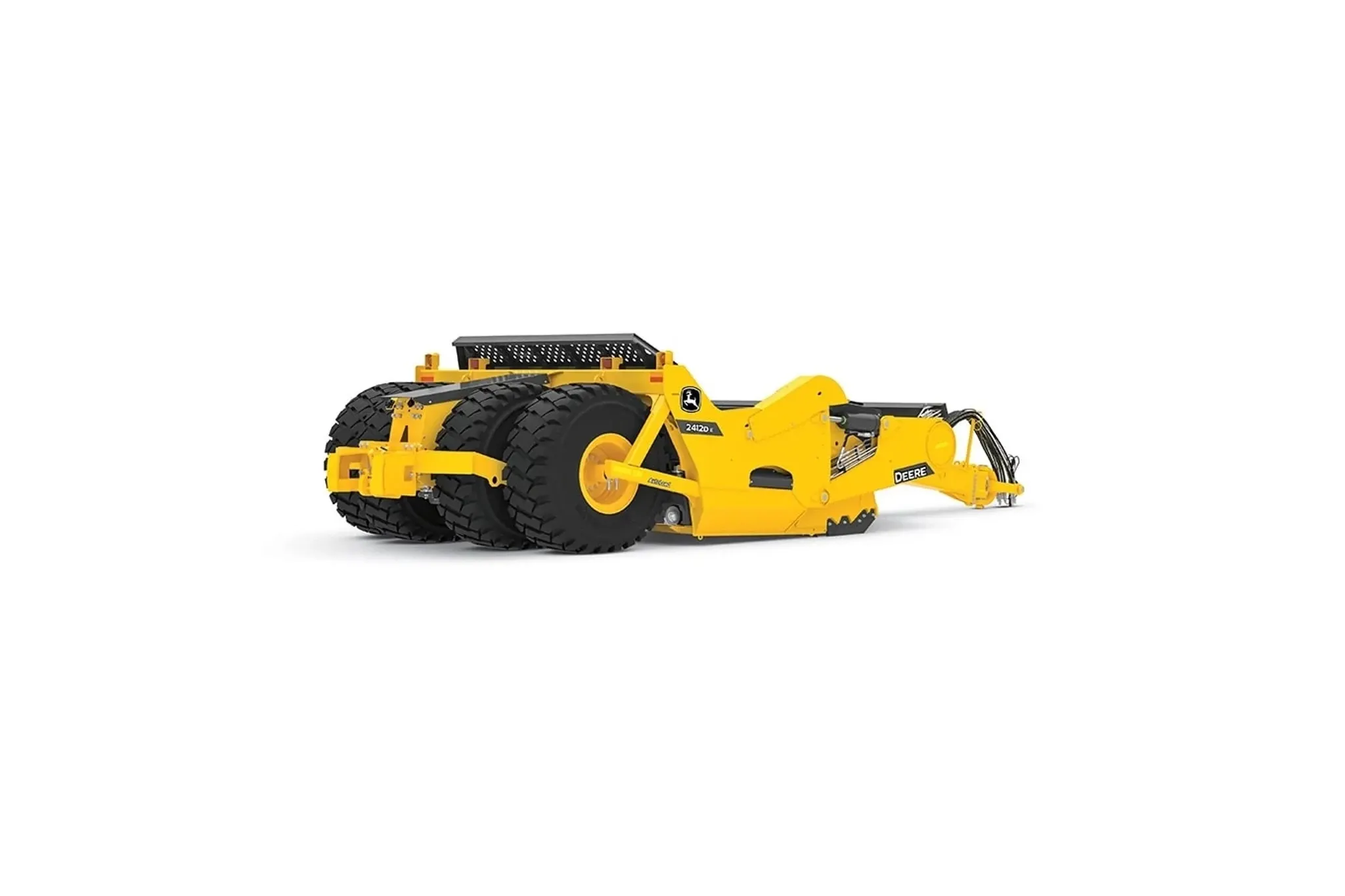 Studio image of a 2412DE 2-Tire Scraper System attachment