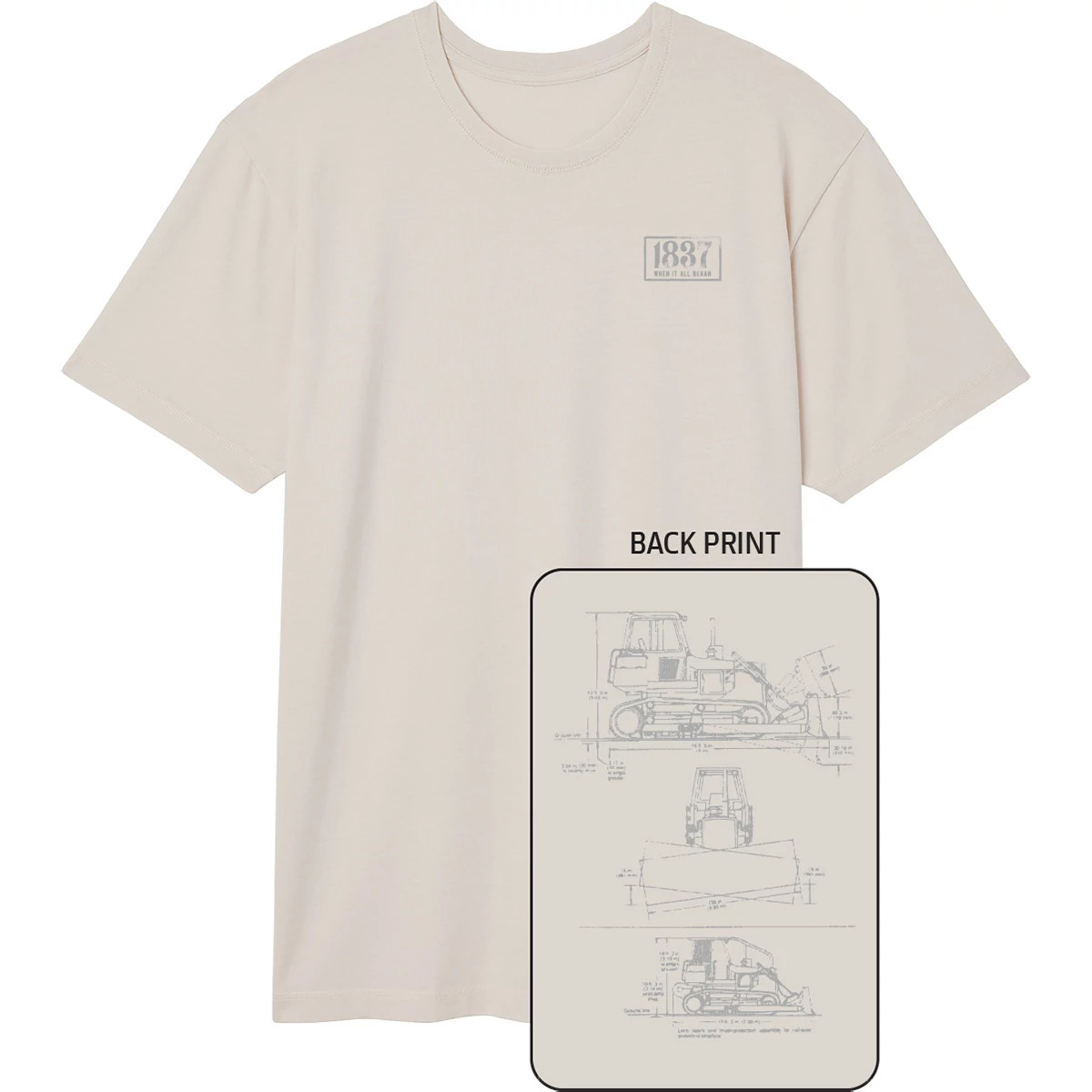 Men's Schematic Diagram T-Shirt | Vintage Collection