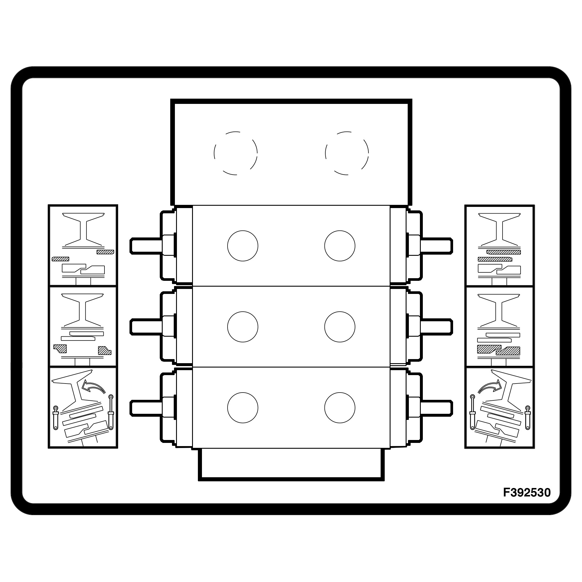 John Deere Valve Label - F392530