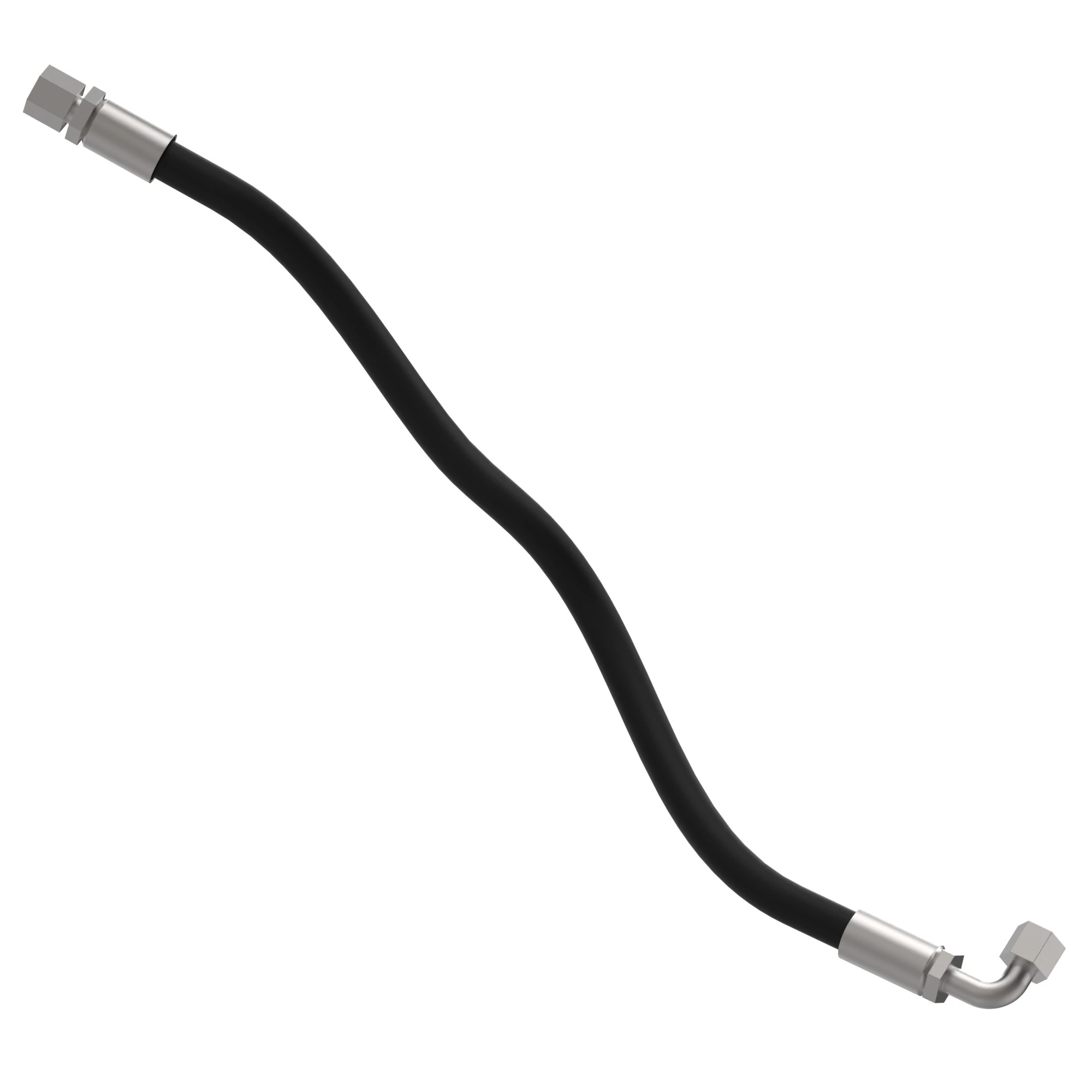 John Deere Fabricated Hydraulic Hose (Tee Fitting To Pilot Control Valve) - AXT12059