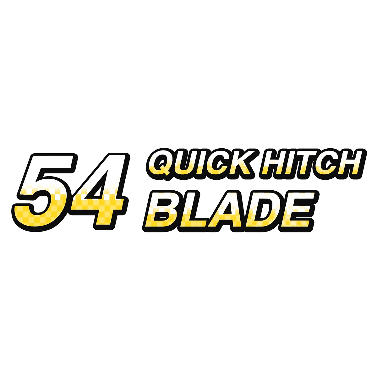 Label, 54" Quickhitch Blade