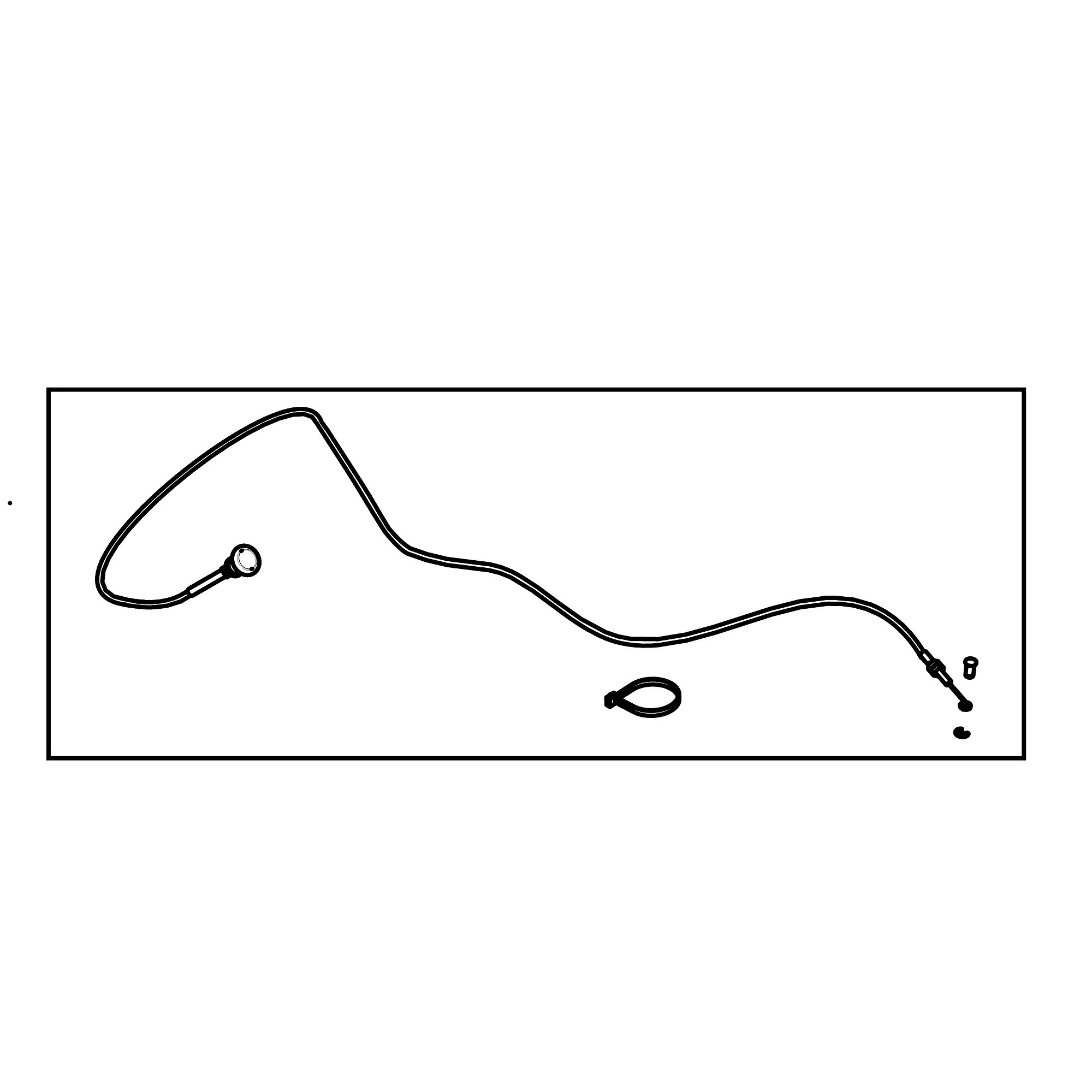 John Deere Throttle Control Push Pull Cable - AM136094