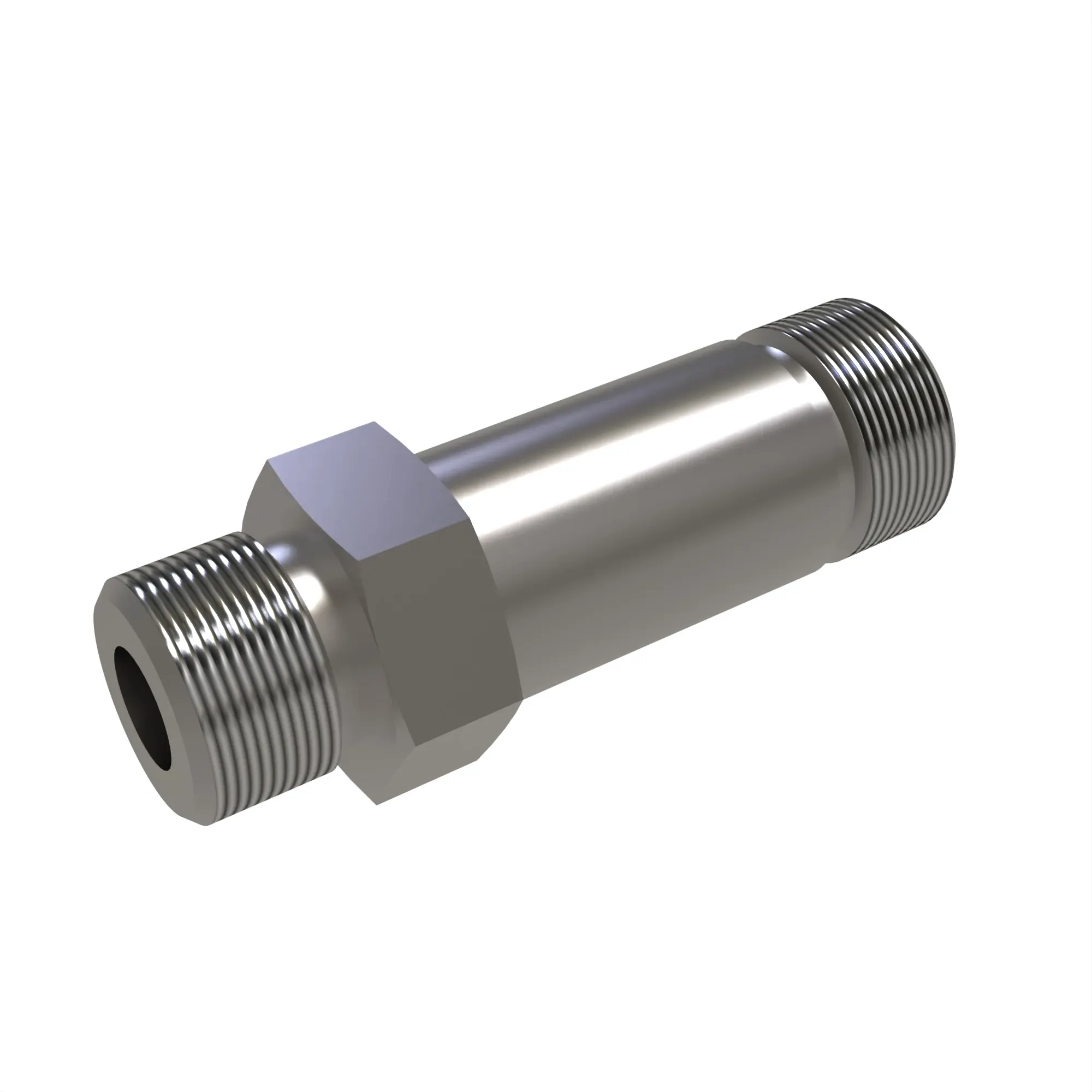 STUD STRGHT, LONG ORFS W/METRIC HEX