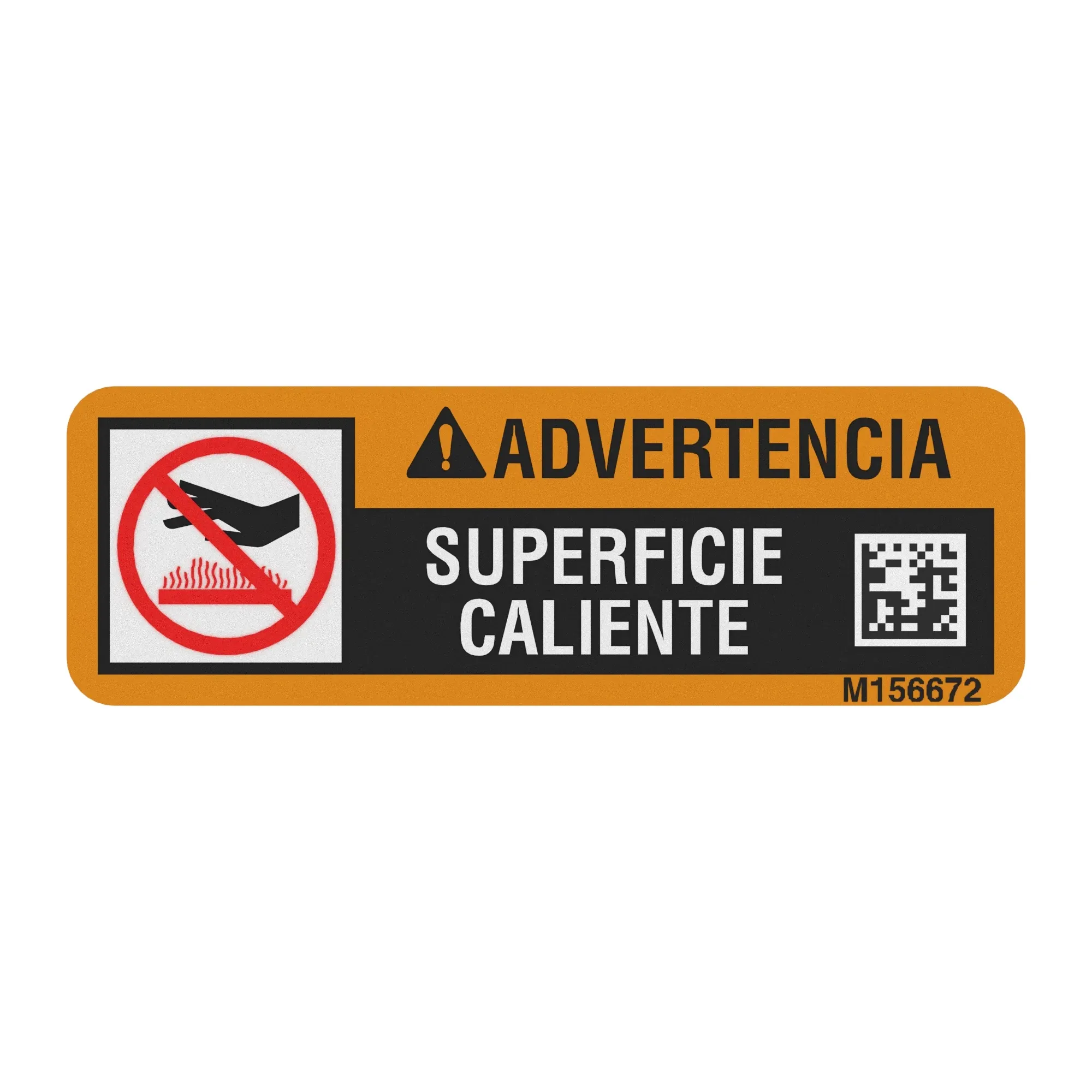 John Deere Safety Sign, Hot Surface Warning, Spanish - M156672