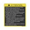 John Deere Caution Label, French - HXE22342