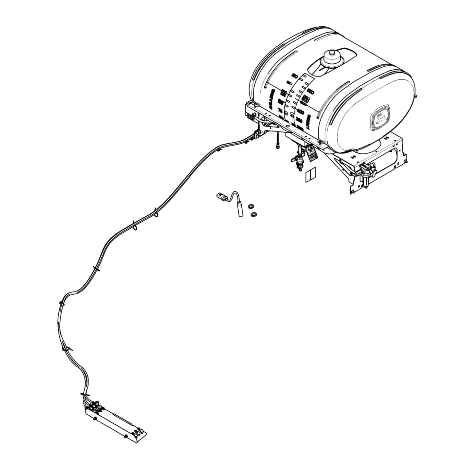 John Deere Preservative Applicator Attachment - BE32726