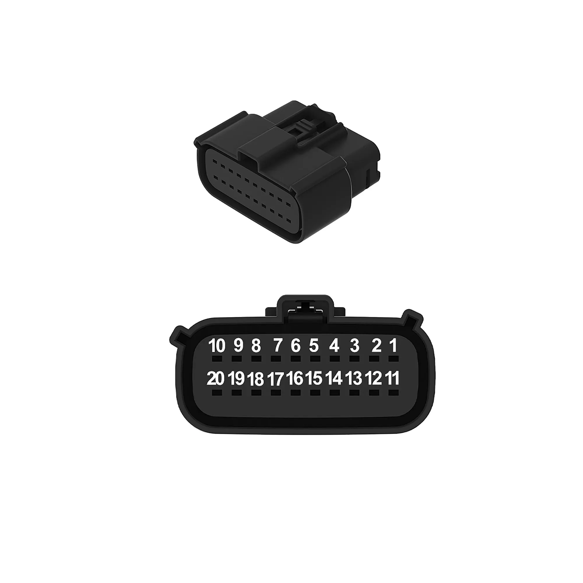 Conn Molex MX150 20W Fs Ltgry Plstc
