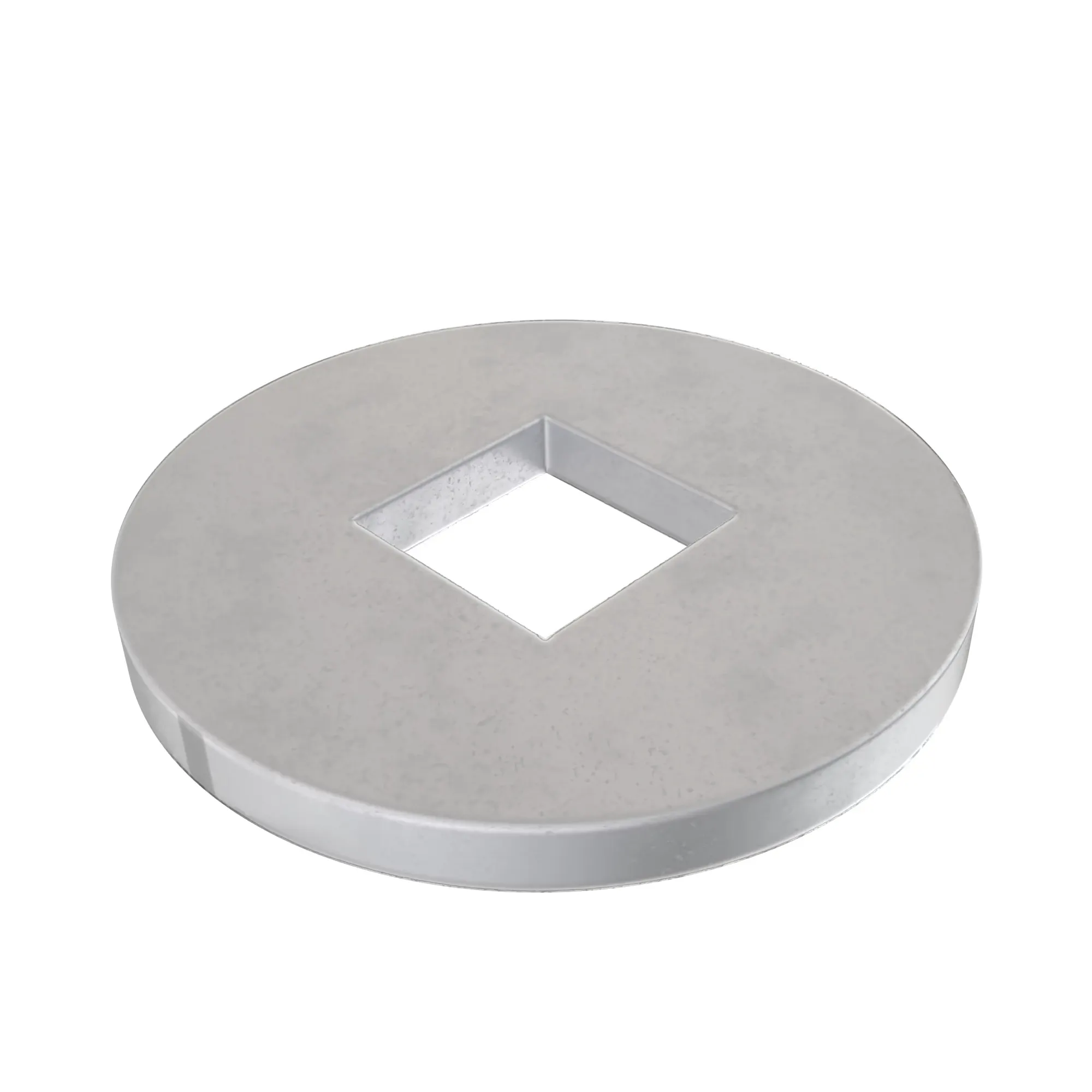 WASHER, METALLIC, SQUARE HOLE