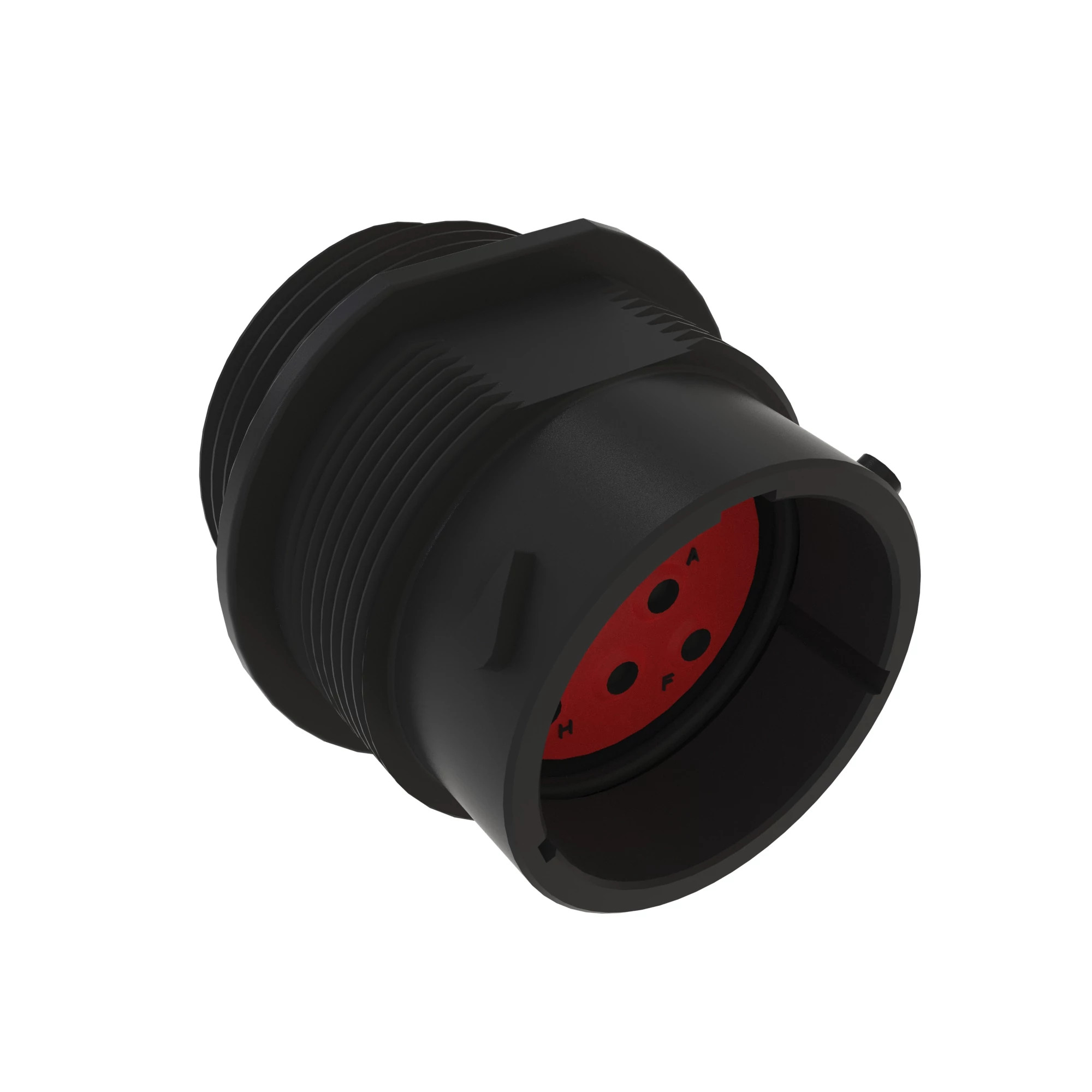 CONN DEUTSCH HDP20 8W FS BLK PLSTC