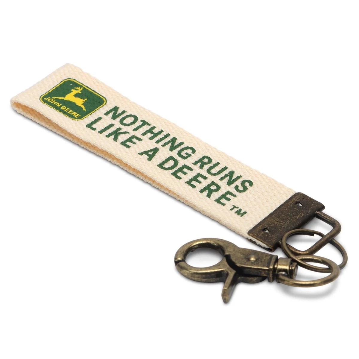 Nothing Runs Like A Deere Fabric Keychain
