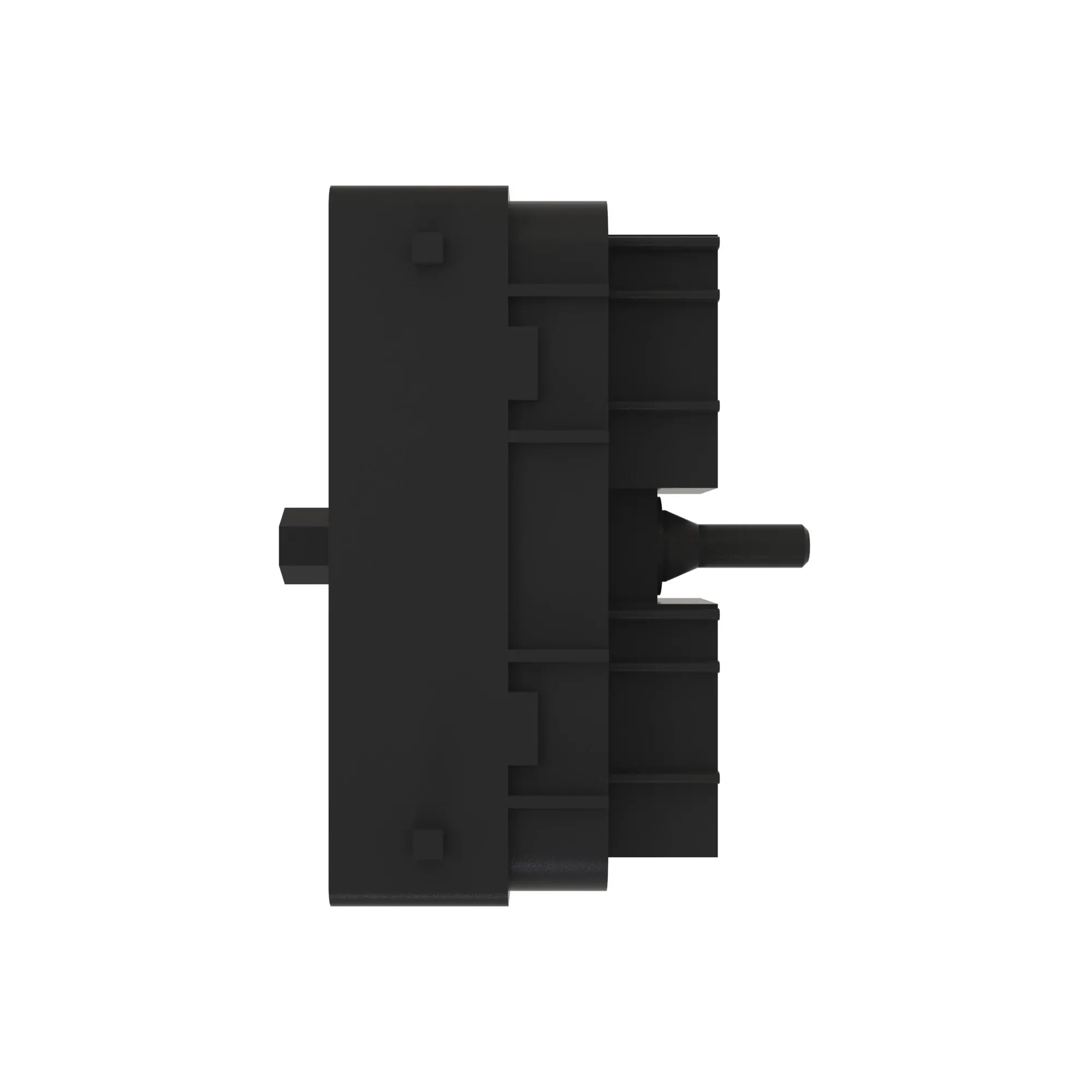 CONN CINCH 30W F BLK PLSTC