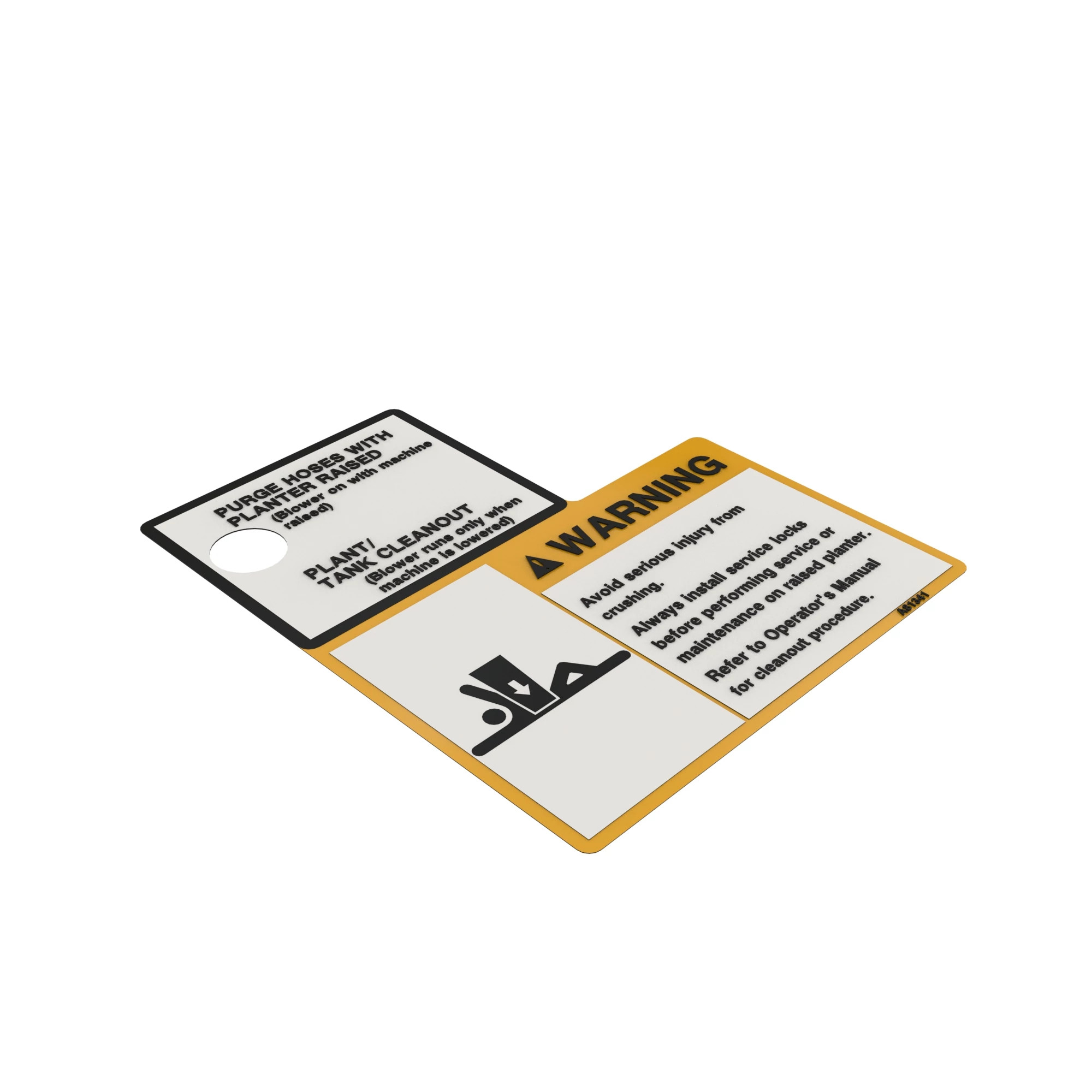 John Deere Warning Label - A81341