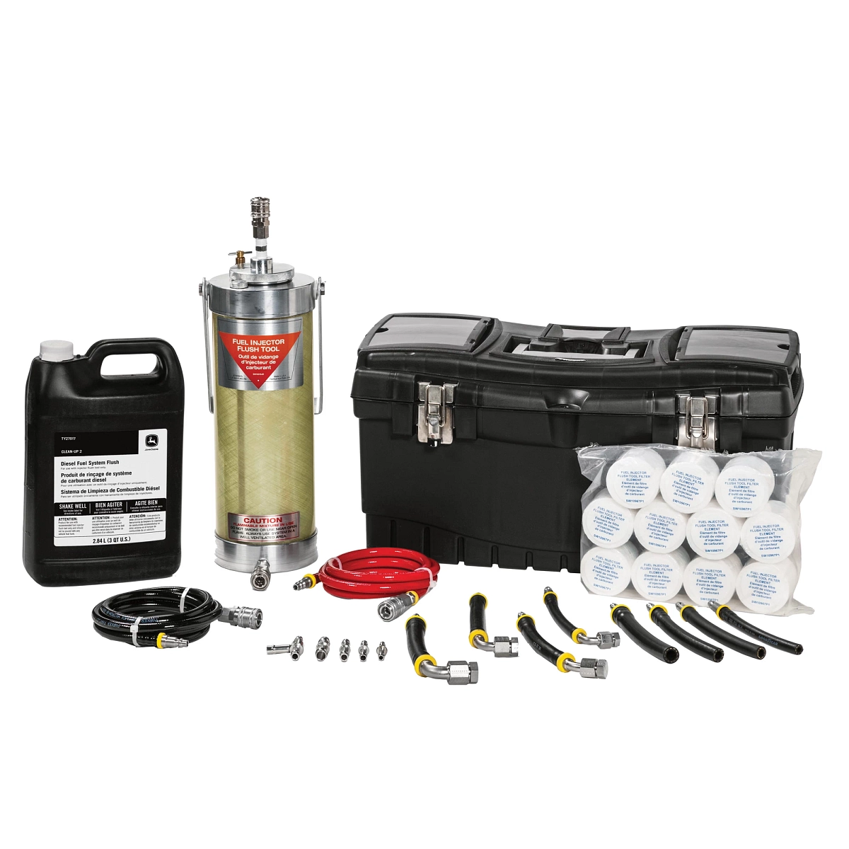 John Deere Gen2 Diesel Fuel Injector Flush Tool Kit - SW10035BF
