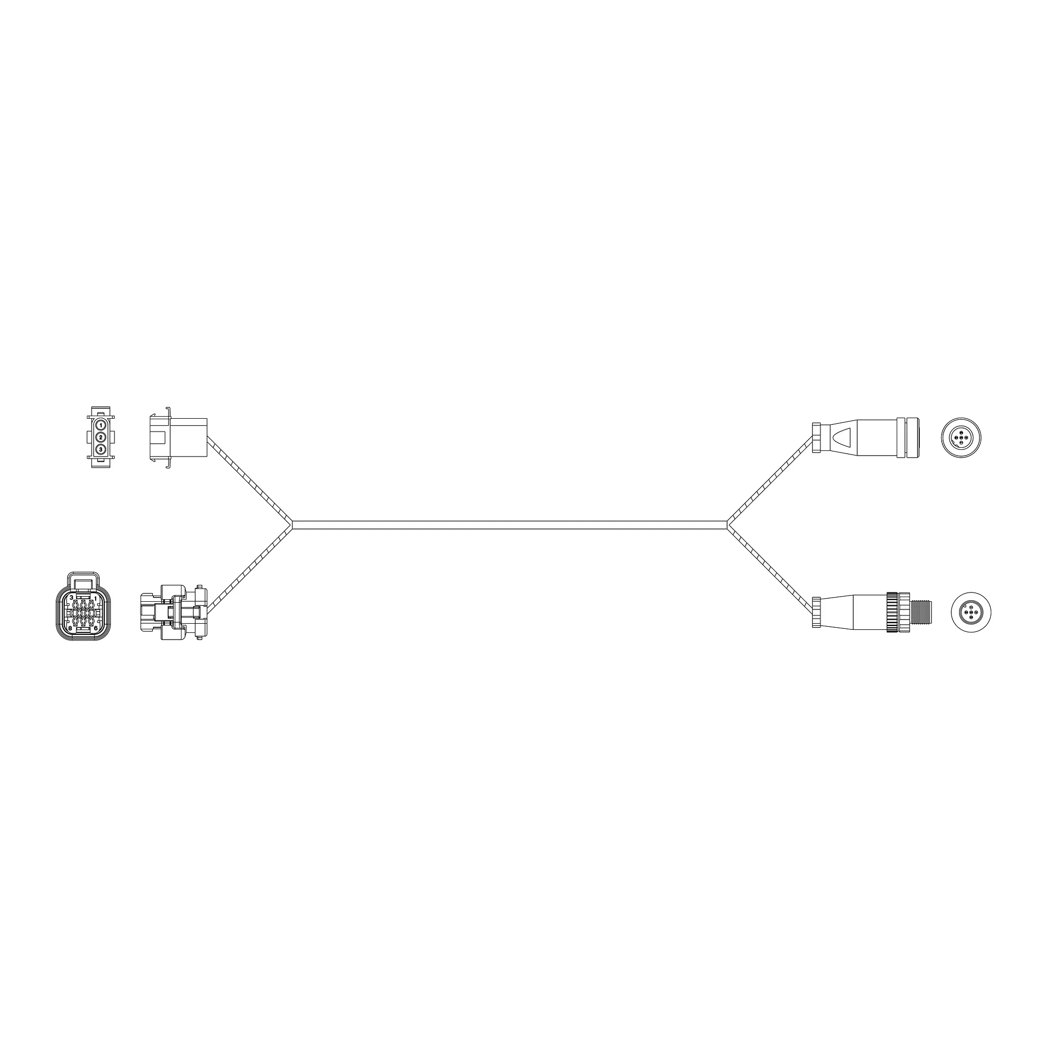 John Deere Display Field Kit Wiring Harness - F723878