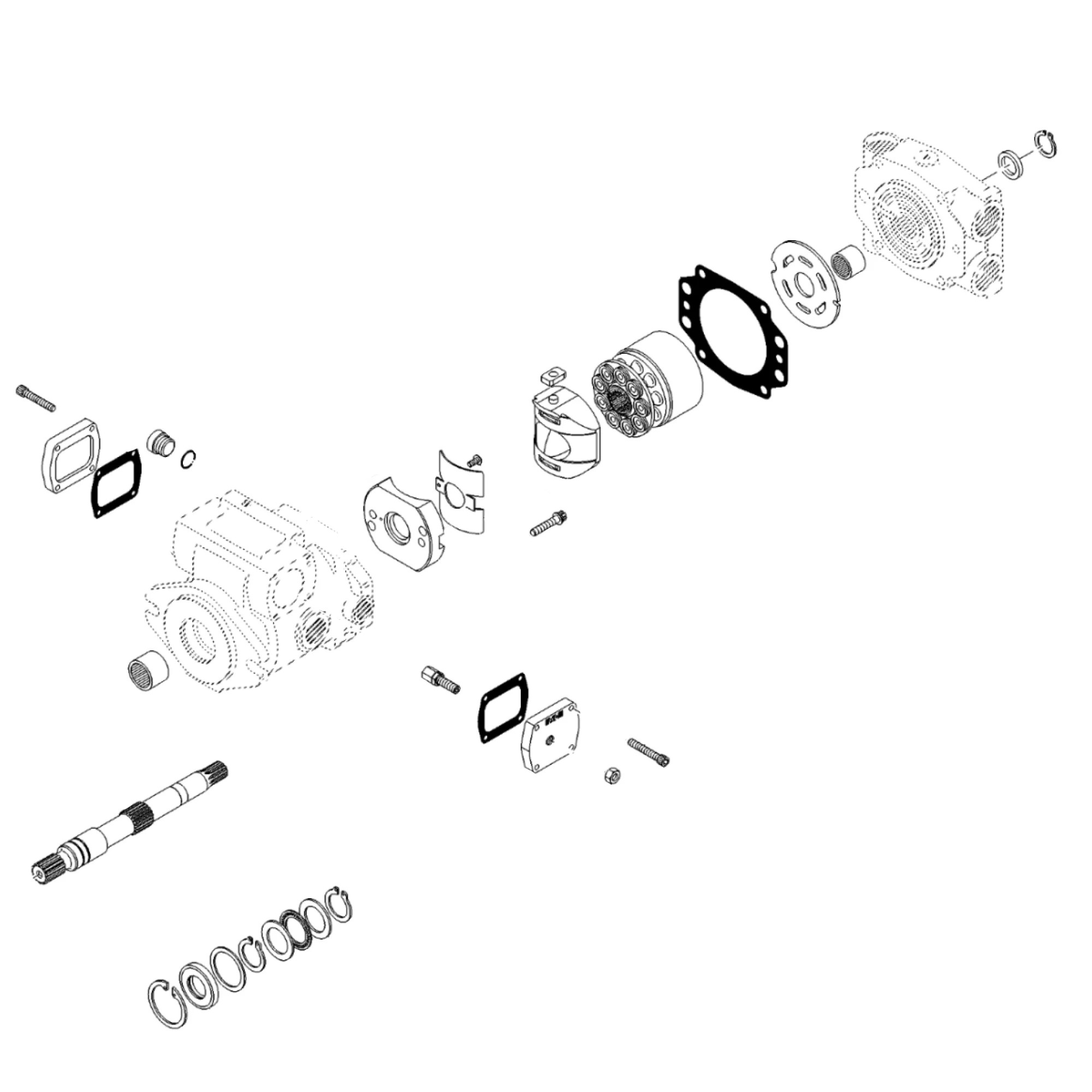 John Deere Ground Drive Hydraulic Motor - AE73785