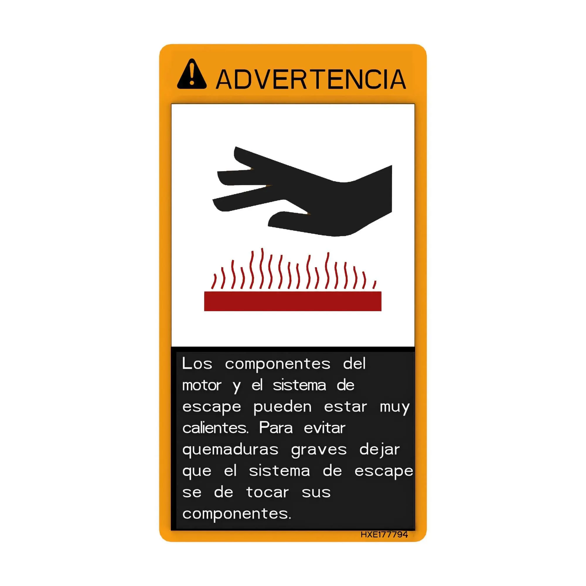 John Deere Warning Safety Sign - HXE177794