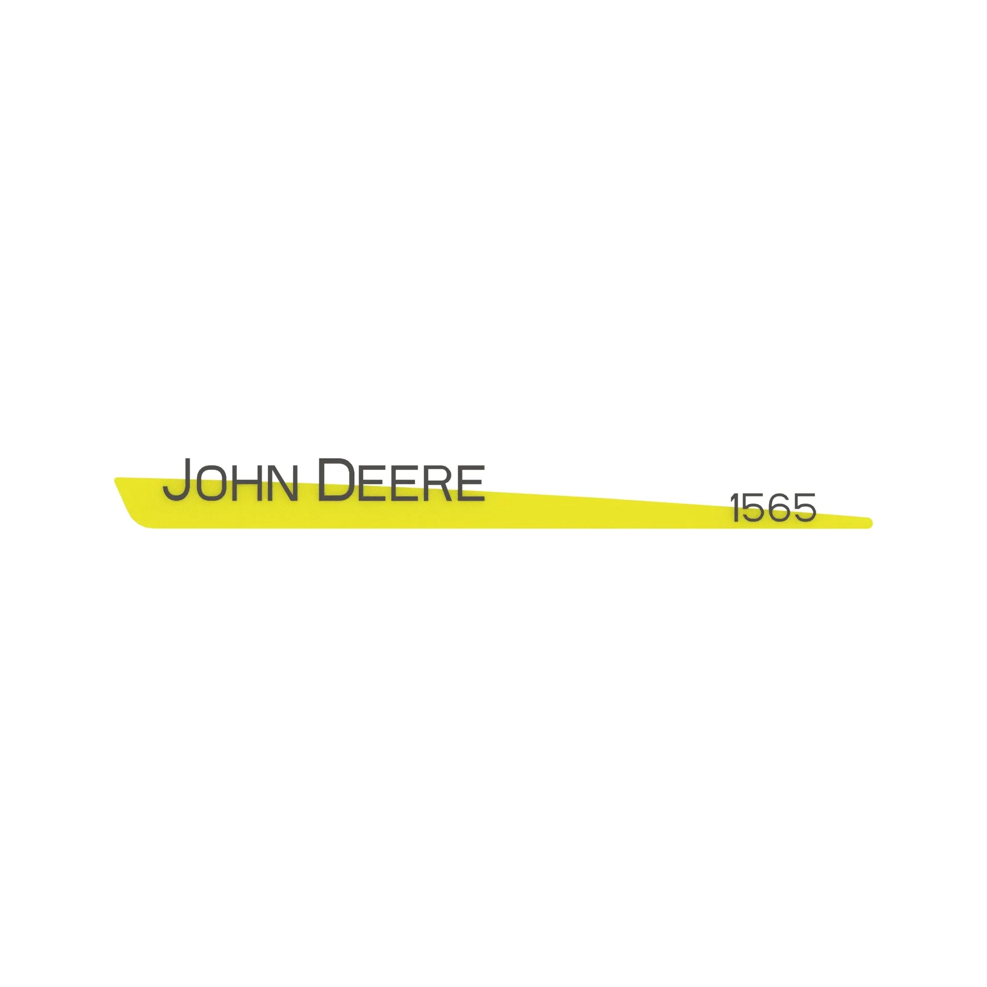 John Deere 1565 Trim Label, Right Side - TCU15441