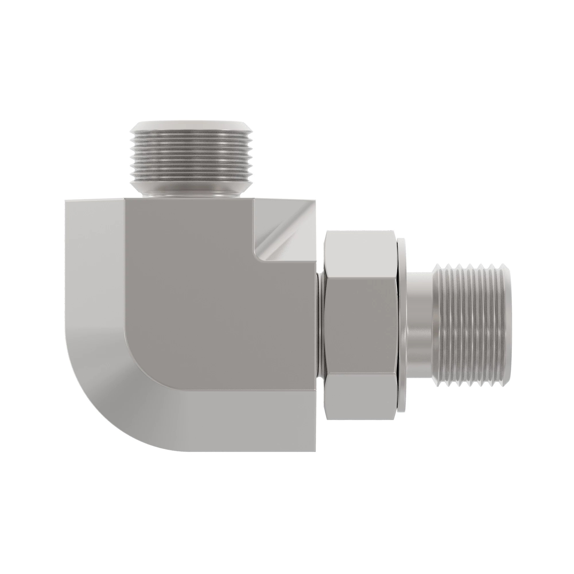 90 DEG ELBOW,O-RING FSF W/MET HEX