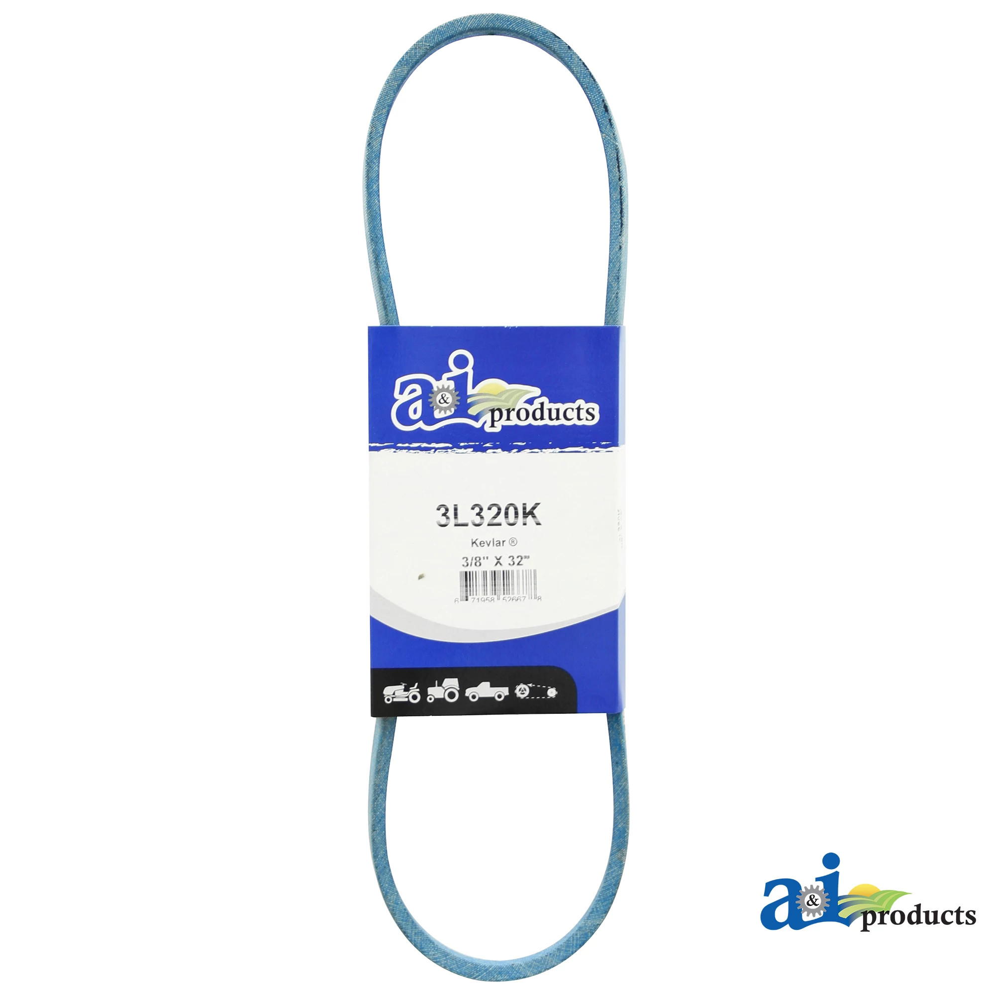 A&I Products 3L Section V-Belt, Effective Length 811 mm (32 inch) - A-3L320K