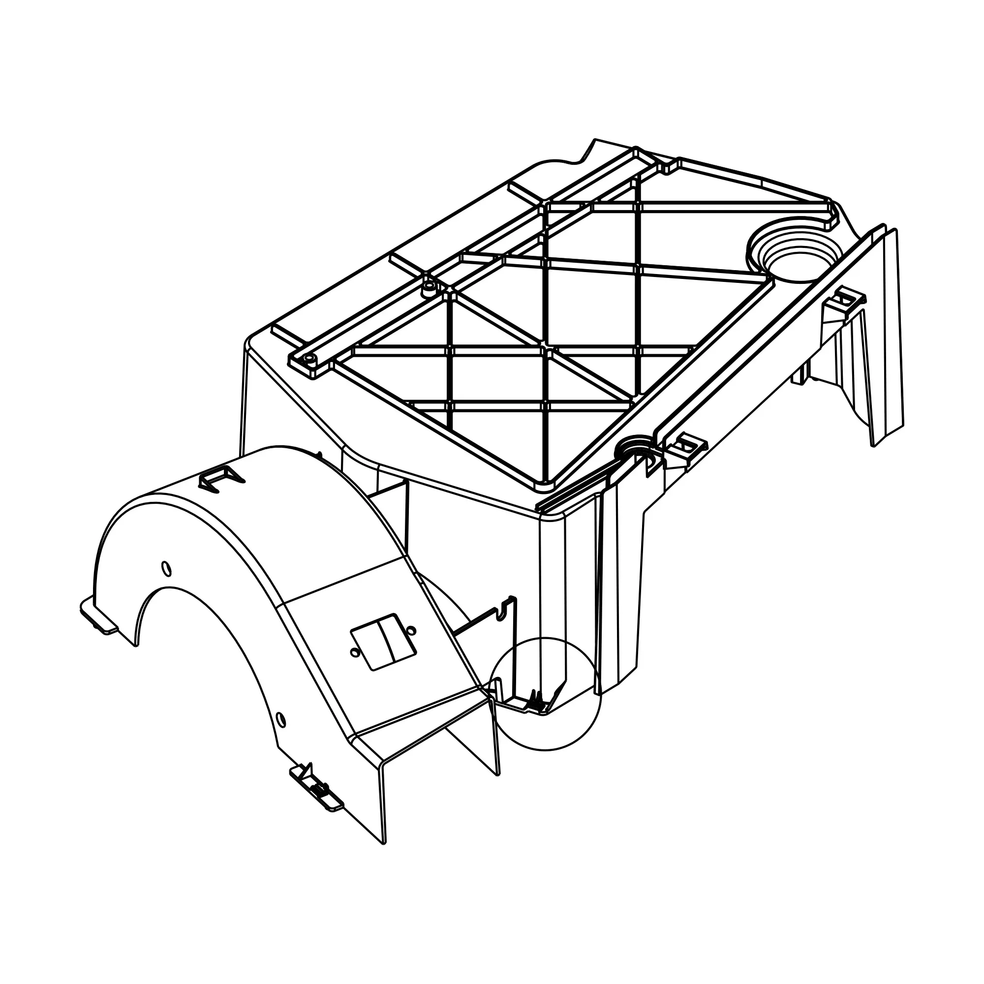 John Deere HVAC Upper Housing - T229918