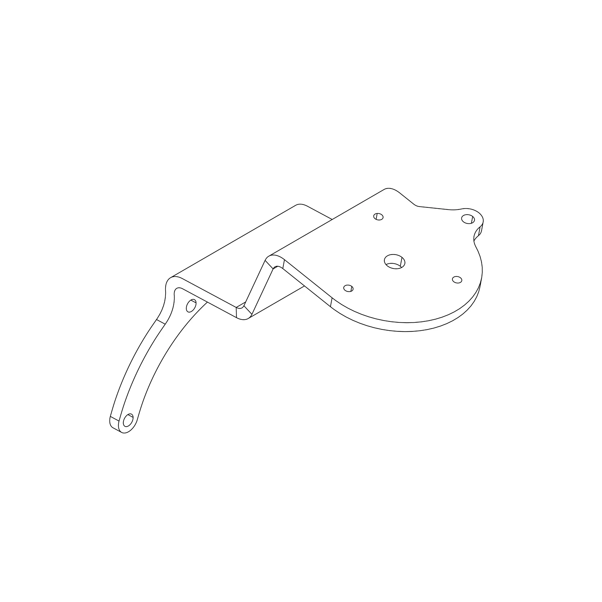 John Deere Front Fender Bracket, Right Side - LVU30577