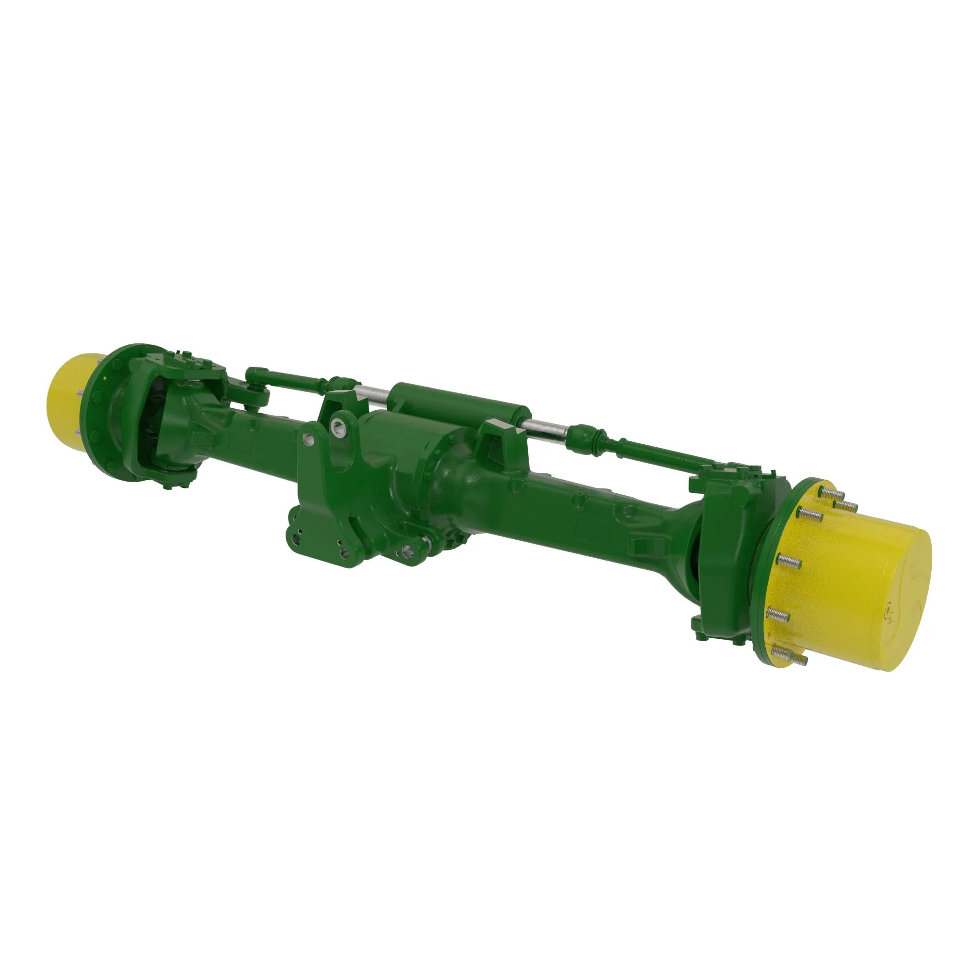 MFWD I=13.846/TLS/BRAKE (DANA 750/10088350), M50, King Pin=8, Caster=12, Camber=1, M18 steering cylinder ports