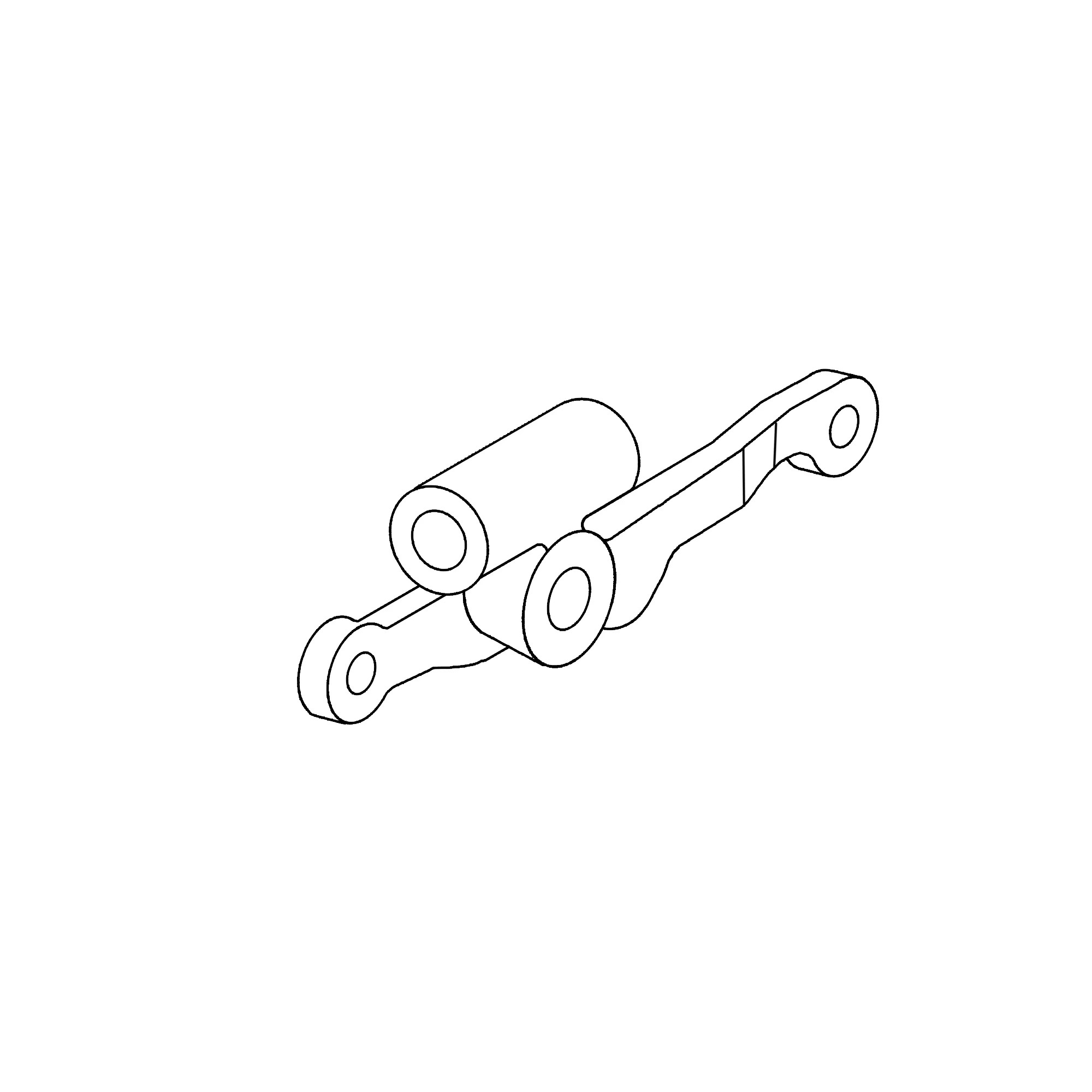 John Deere Speed Change Lever Arm with Bushings - AR61941