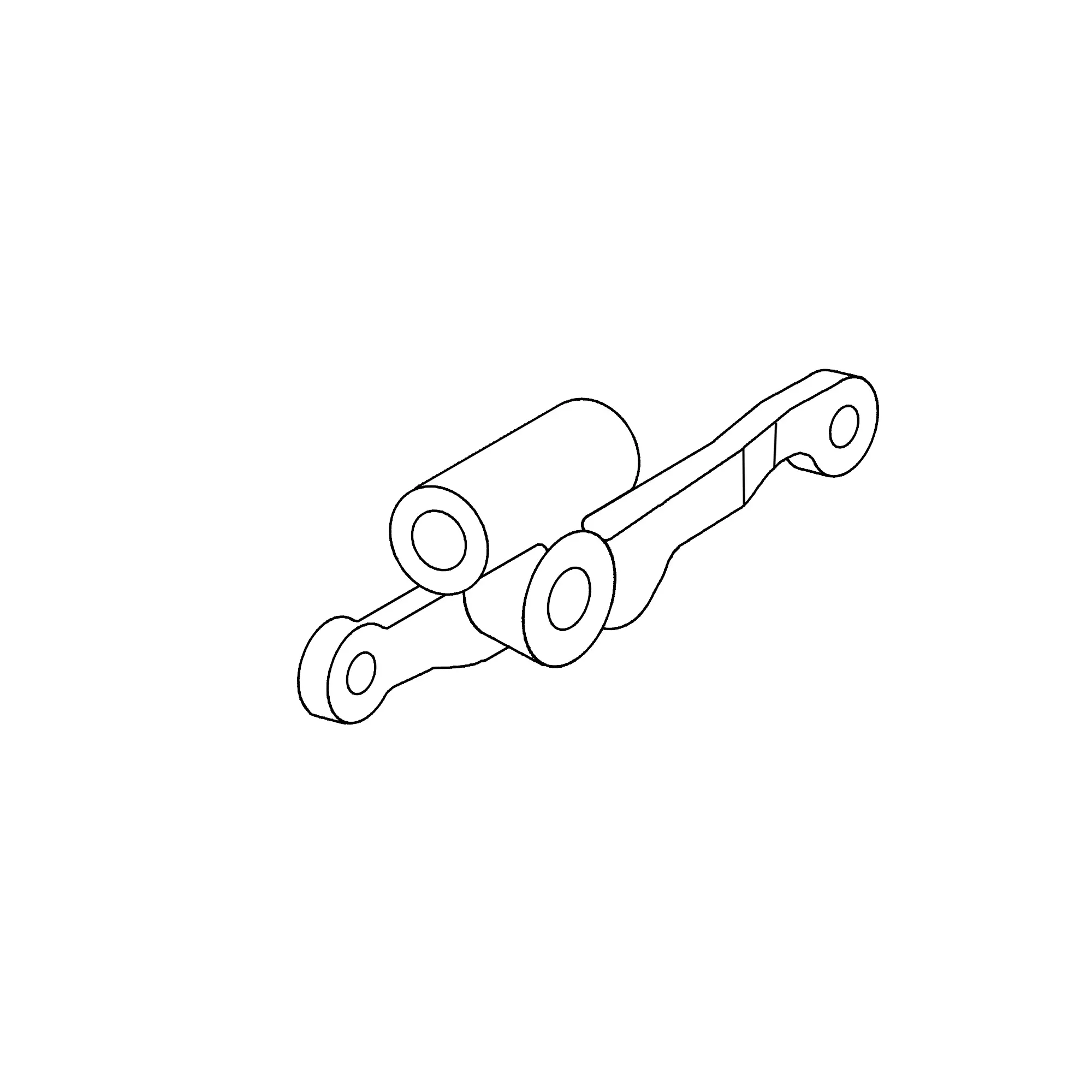 John Deere Speed Change Lever Arm with Bushings - AR61941