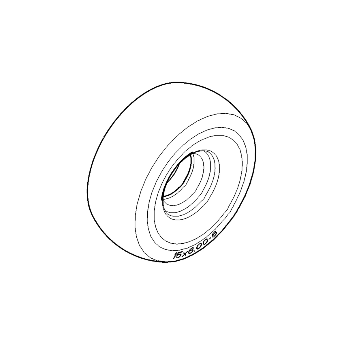 John Deere Tire, 15 X 6.00-6 - M123810