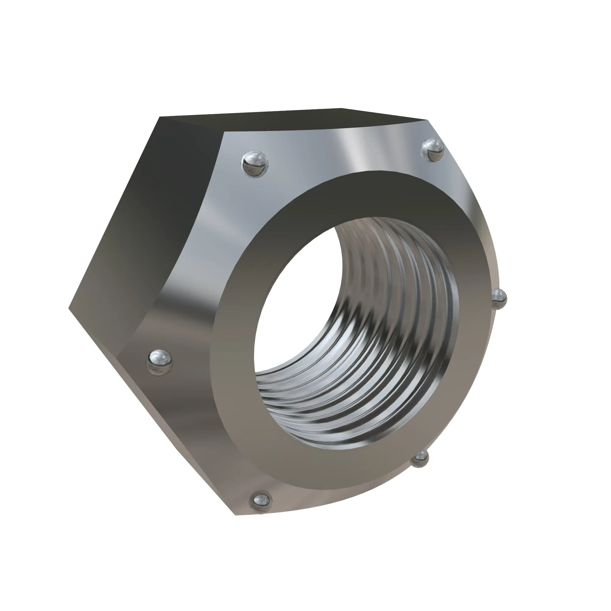 John Deere Hexagonal Lock Nut, 1/2" - B30963