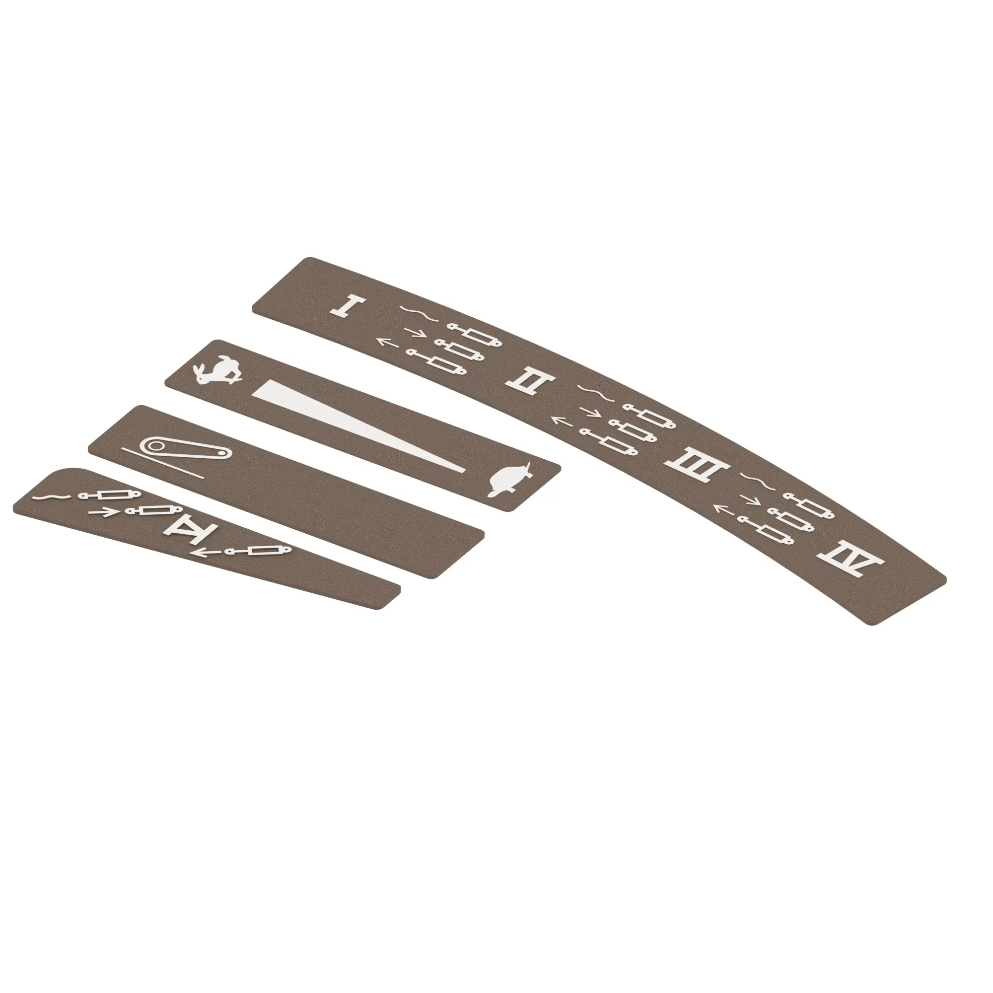 John Deere Armrest Control Housing Label, French - RE179526
