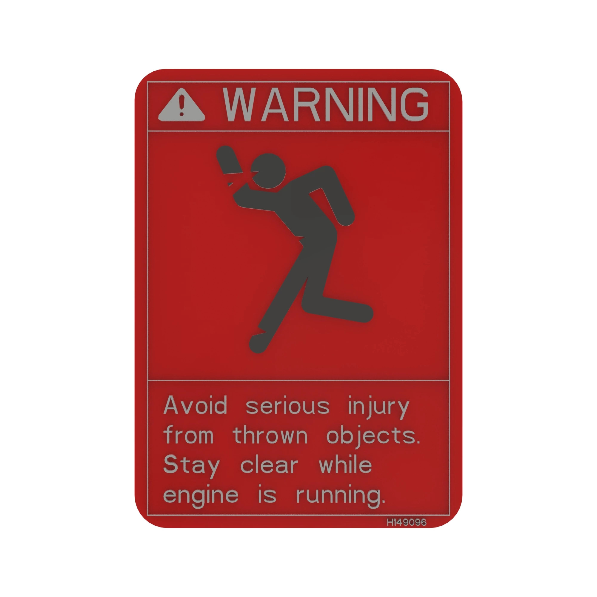 SIGN, WARNING, PROJECTILE