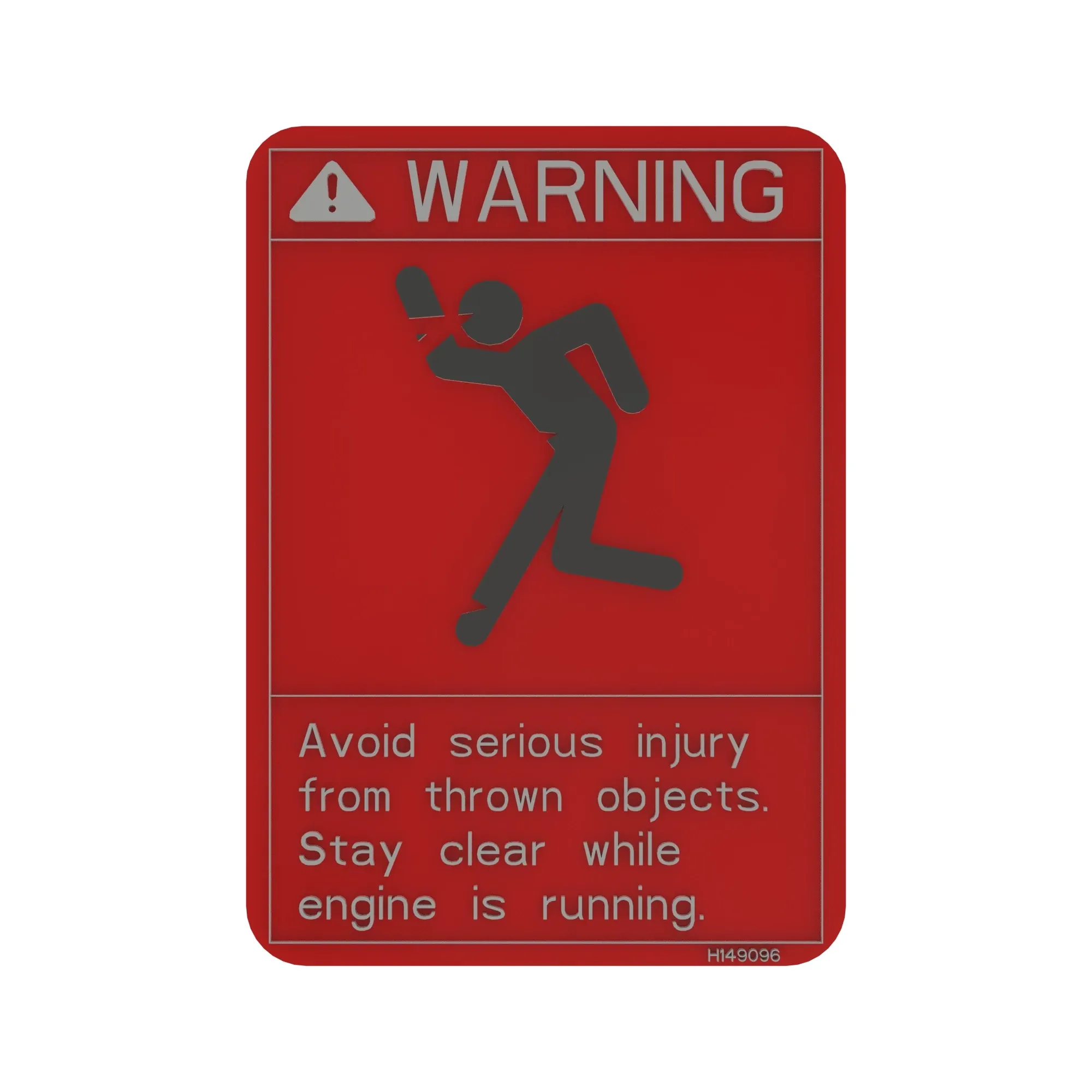 SIGN, WARNING, PROJECTILE