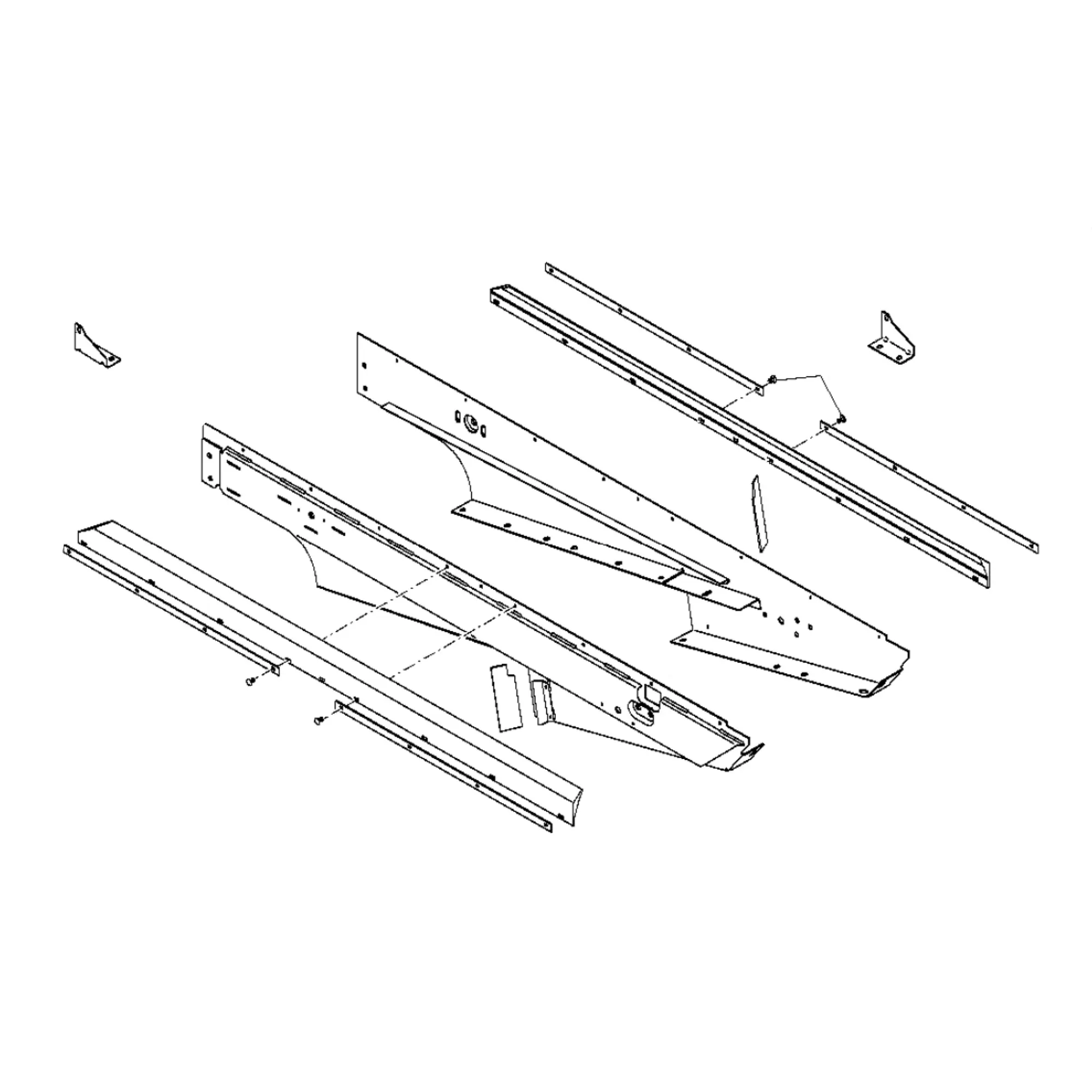John Deere Sieve Side Sheet Support Kit - AH221499