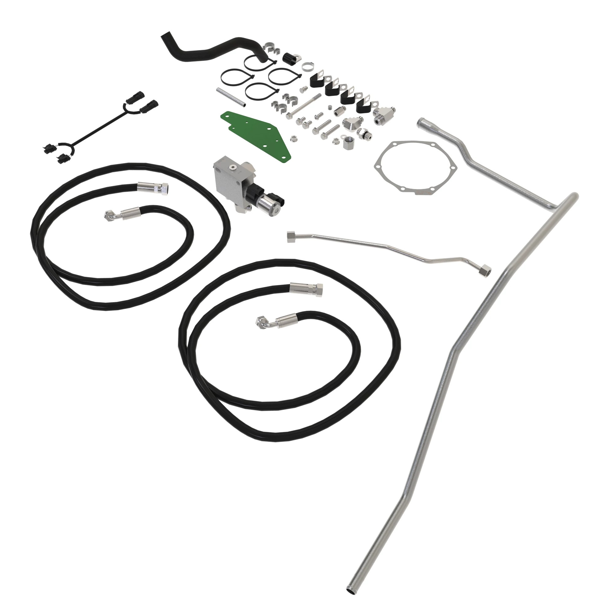 8030 9.0L PST Fan Driver Hose and Valve