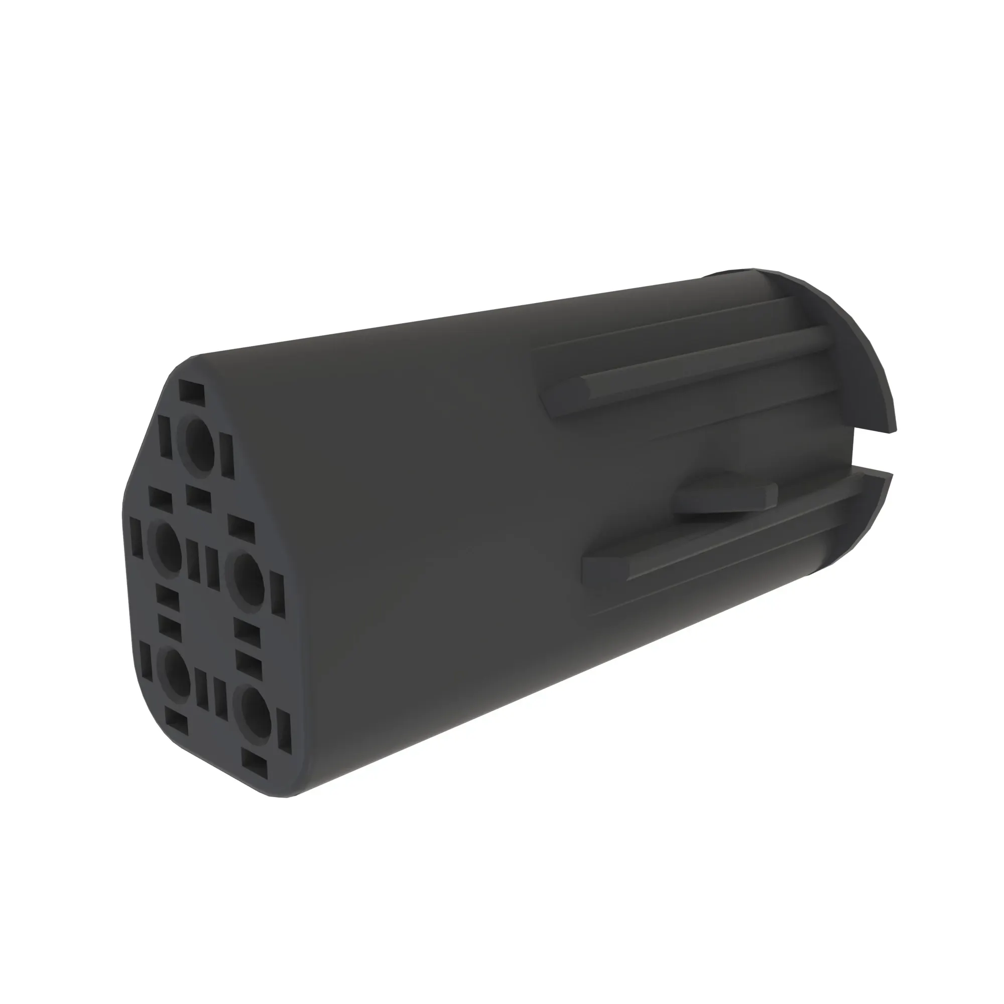 CONN LEAR MKRPLUS 5W FS BLK PLSTC