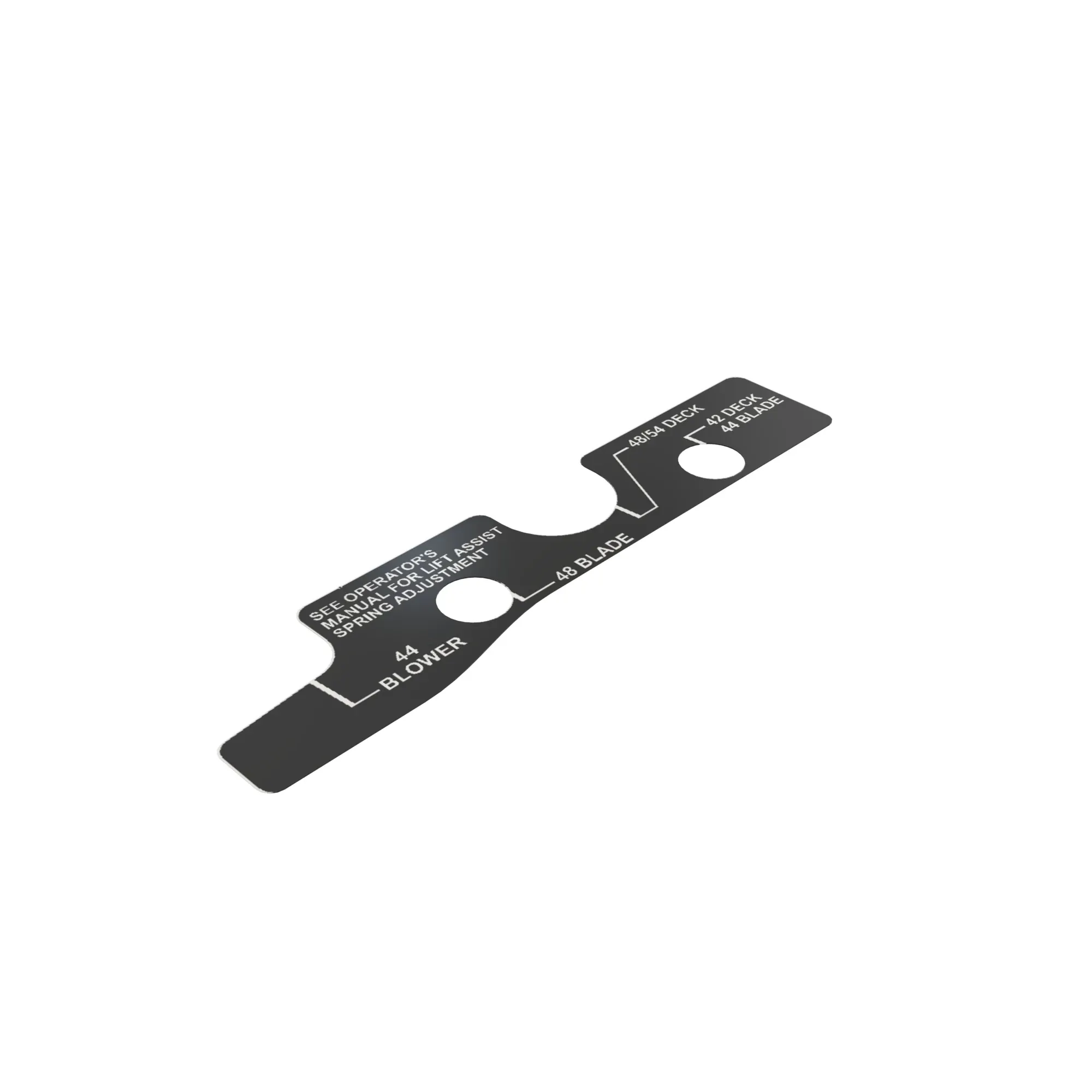 John Deere Lift Assist Adjustment Label - M171231