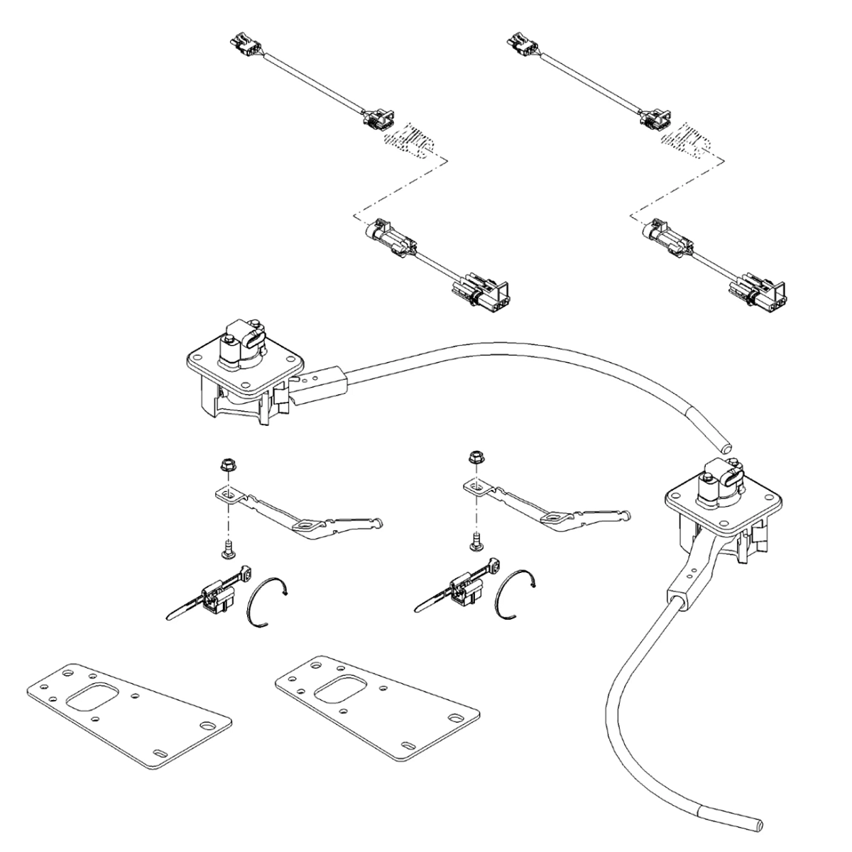 Hardware Kit, 70CM Row Guidance Ass