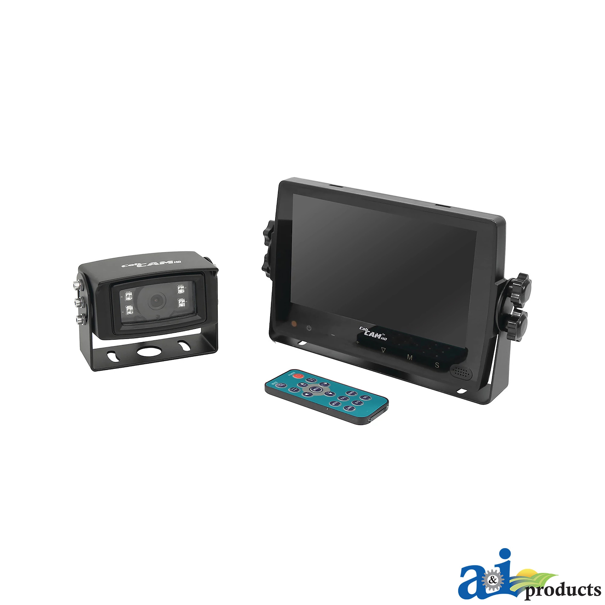 A&I Products CabCAM™ 7-Inch HD Wired Touch Button Color Monitor with 1 Camera - A-HDS1304