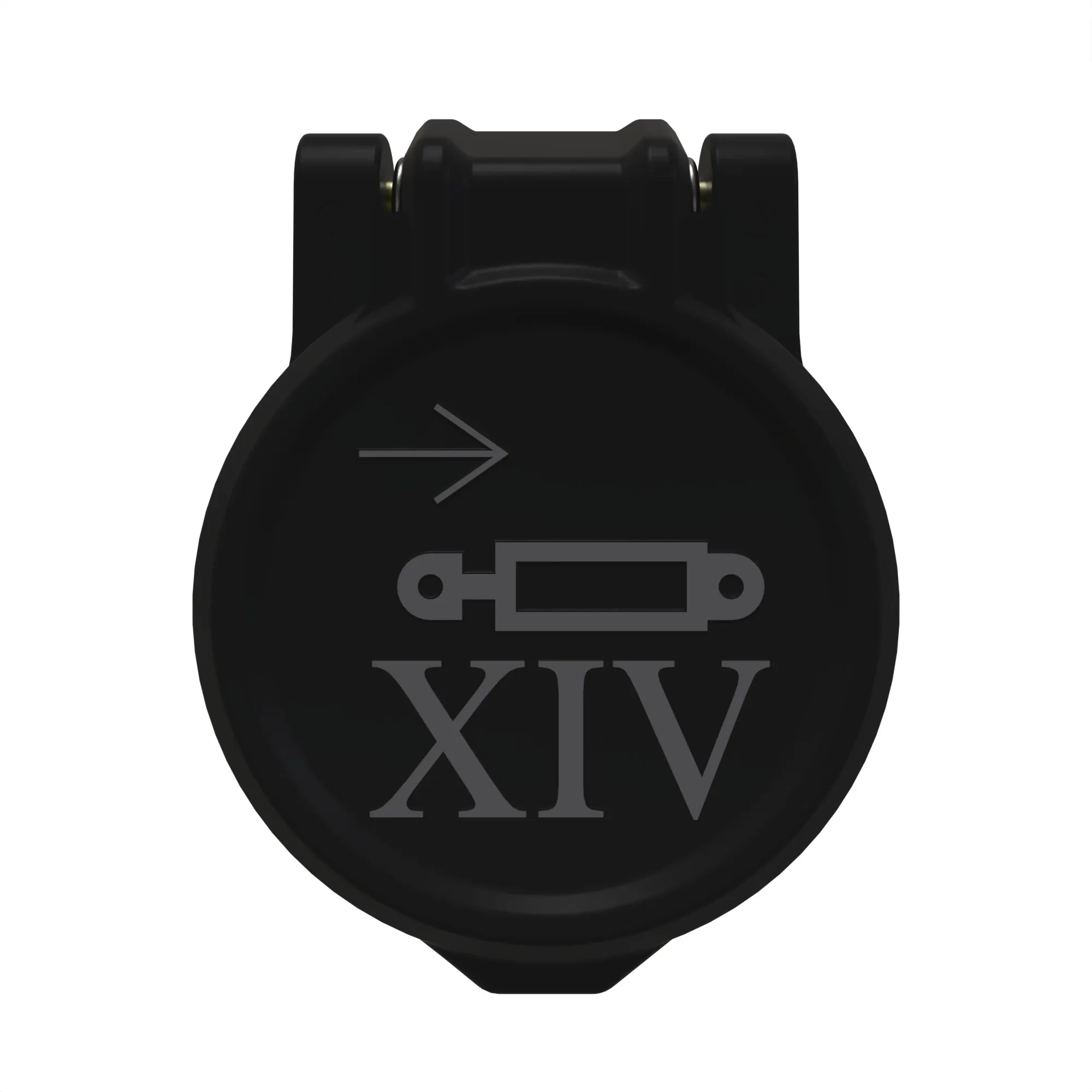 COVER, COUPLER, RETRACT, XIV, BLACK