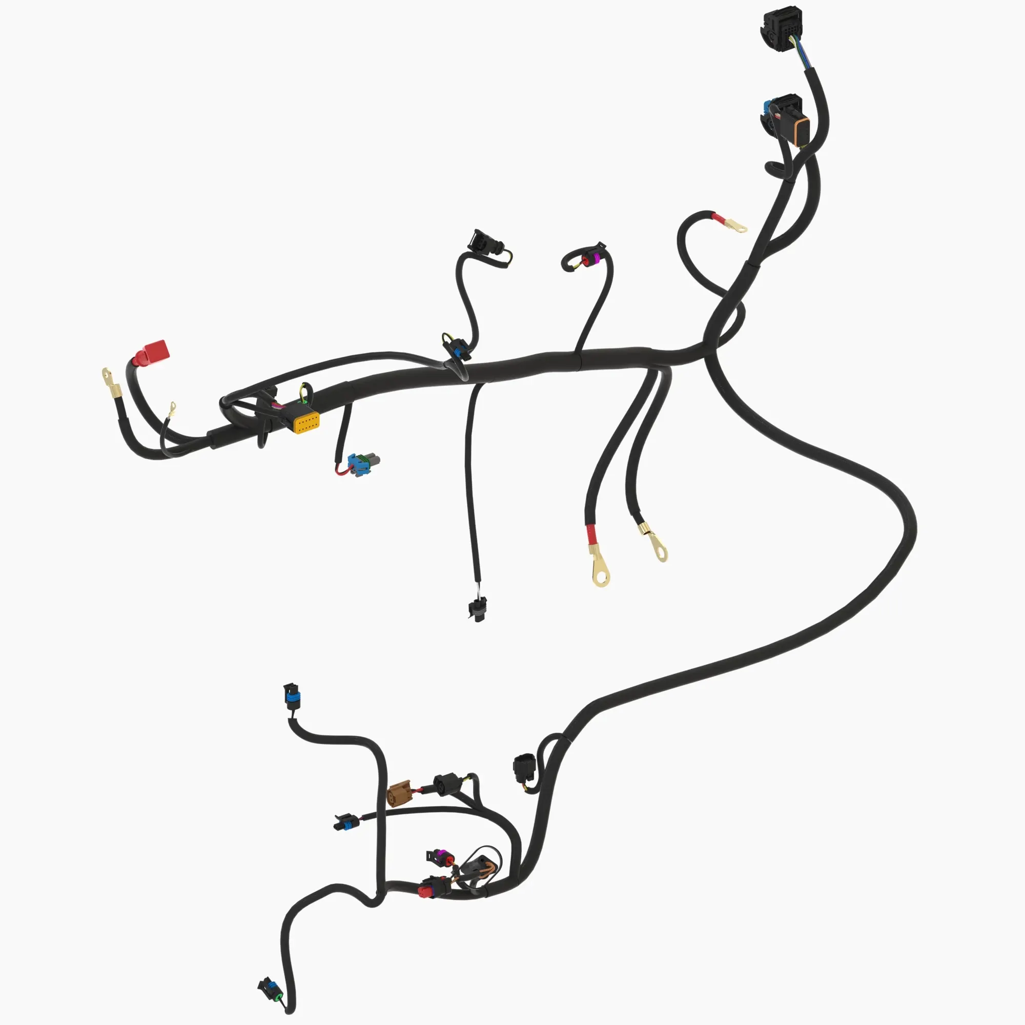 John Deere Engine Wiring Harness, Tier 2, 6.8 Liter - AT458345