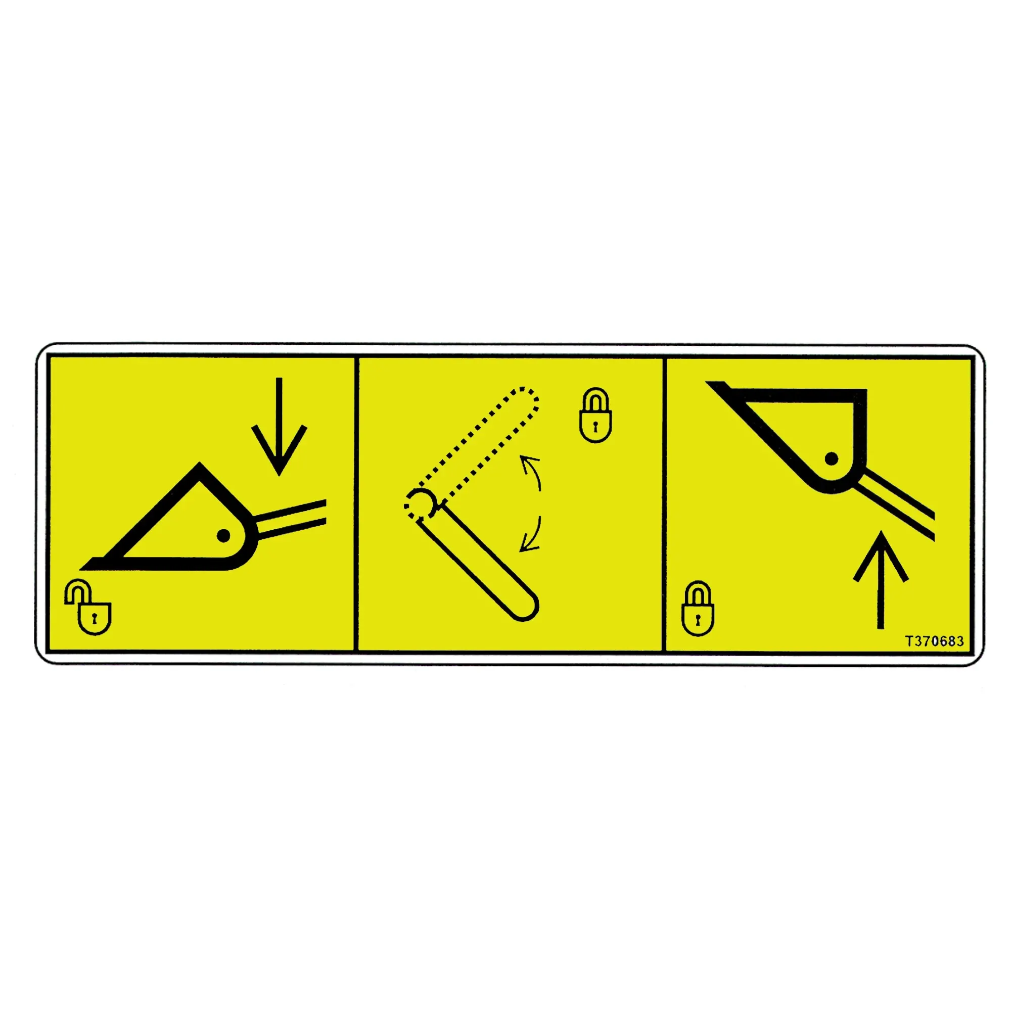 Radial Boom Lock Decal