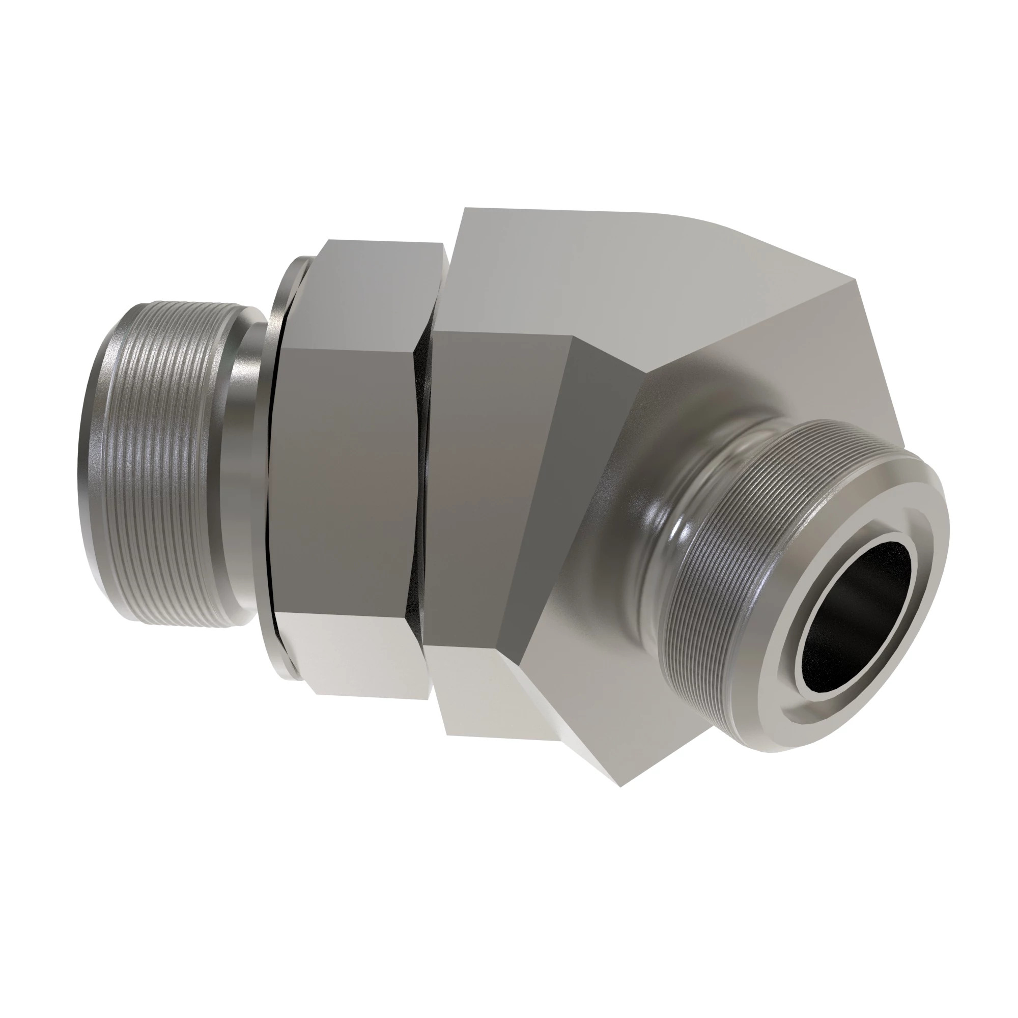 45 DEG STRAIGHT THREAD,O-RING FSF