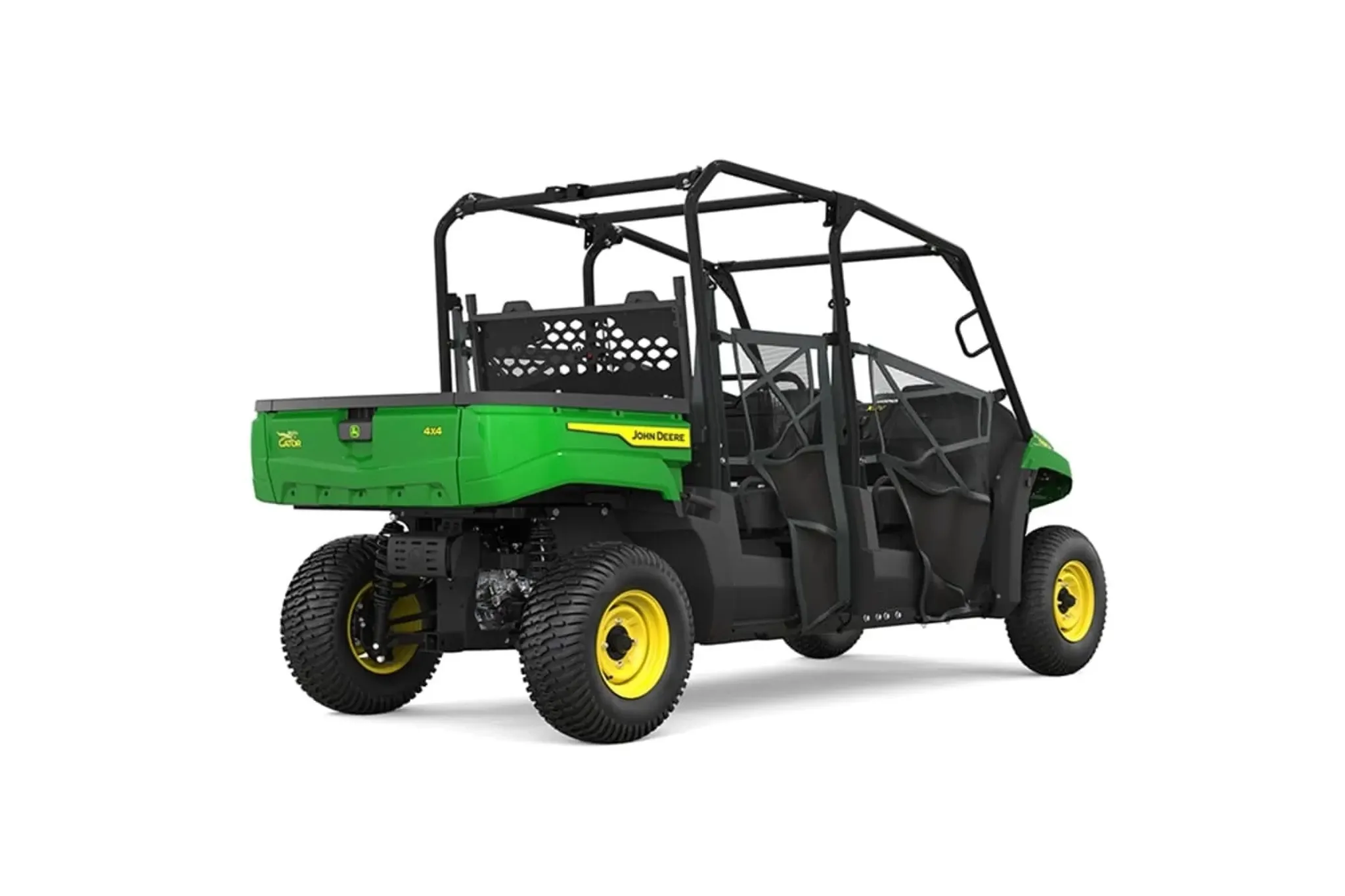 Studio image with a rear right view of XUV560E S4 UTV Crossover Gator Utility Vehicle