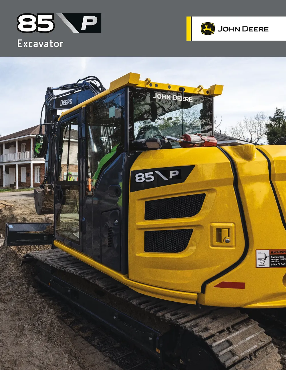 85 P-Tier Excavator Product Brochure cover