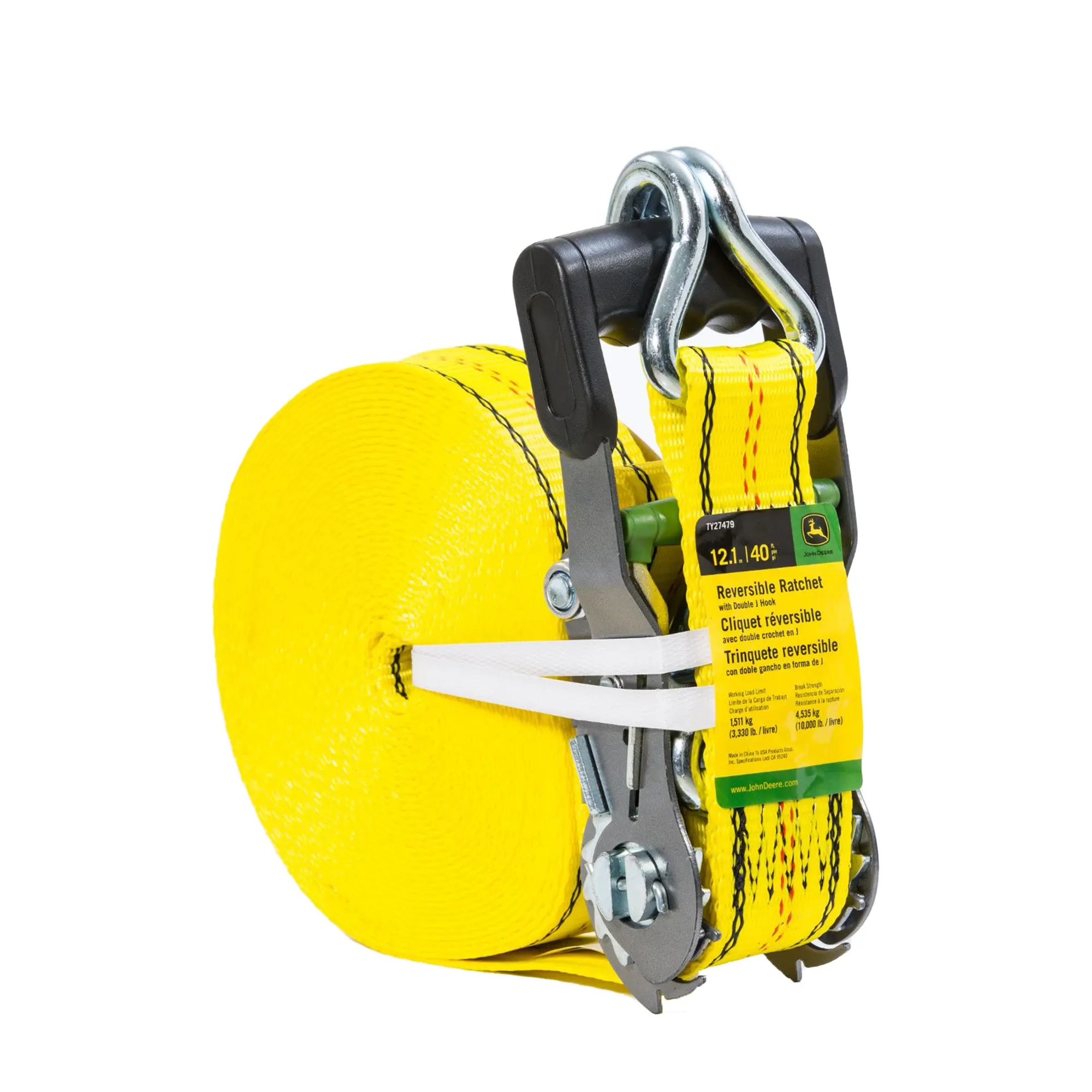 John Deere Reversible Ratchet Strap, 40-ft (12.1m) - TY27479